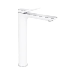 Змішувач для раковини високий Presto, Chrome/White (k35