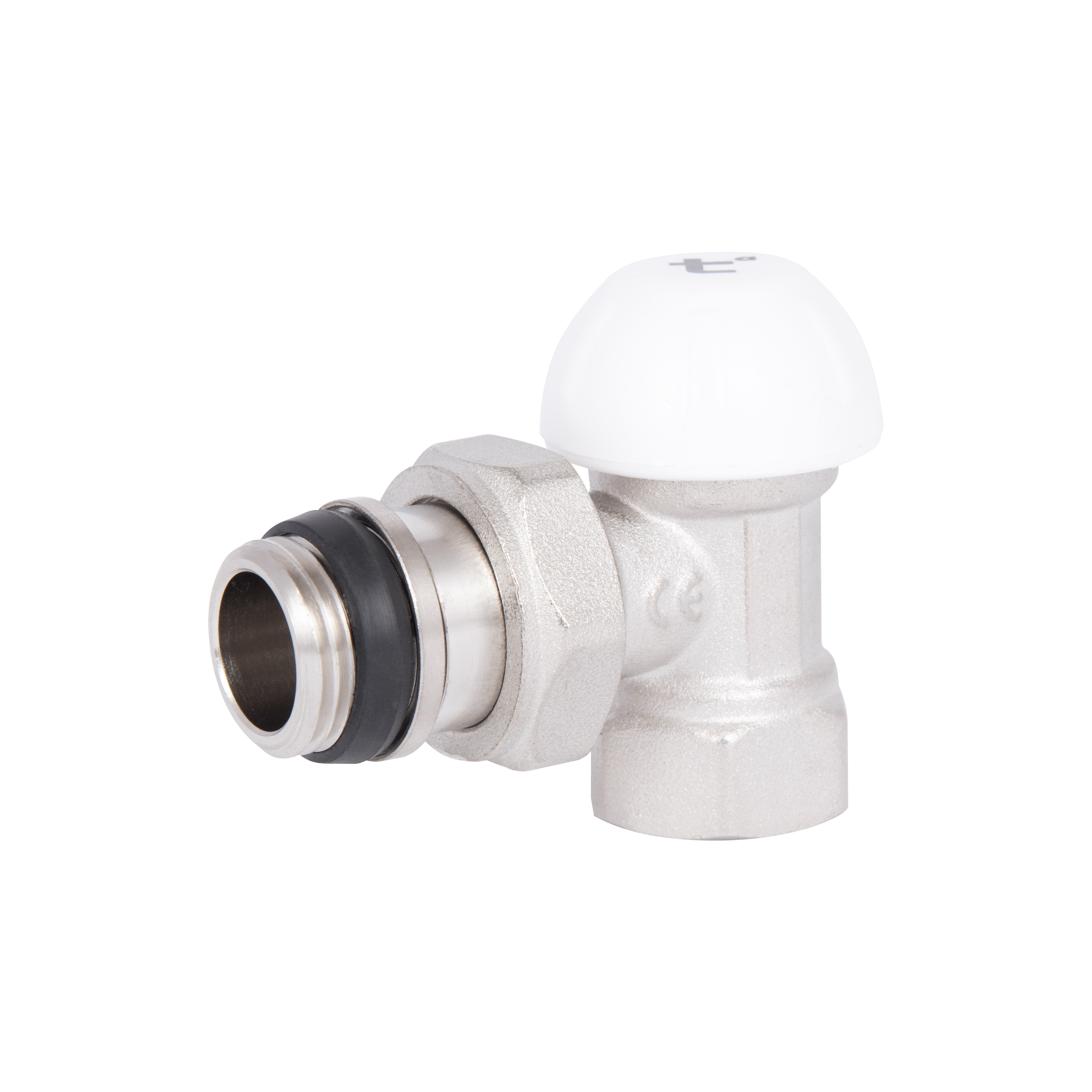 Кран радіаторний Thermo Alliance Standart Powerful 1/2" з антипротіканням кутовий SF233W15