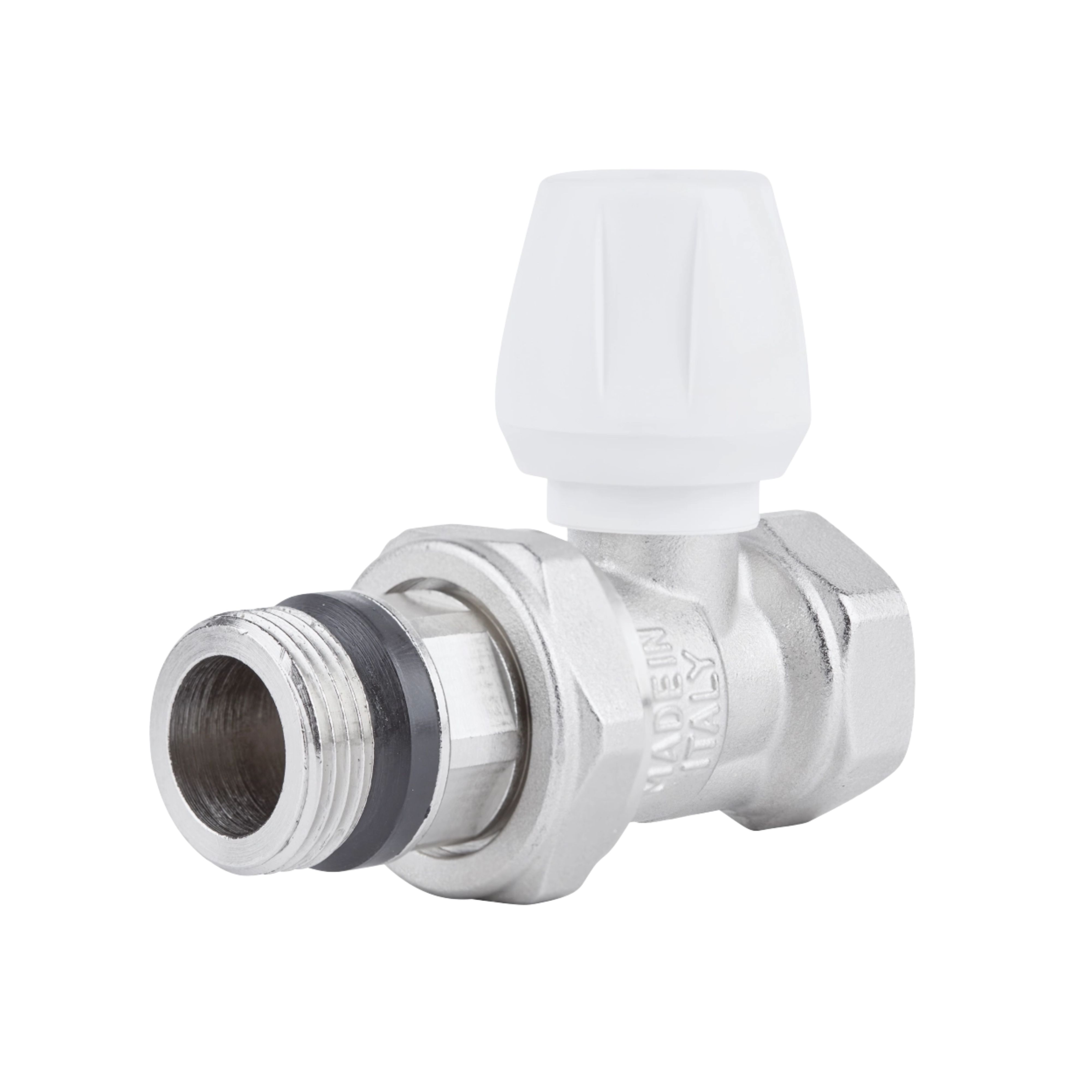 Кран радіаторний Icma 3/4" з антипротіканням прямий №813+940