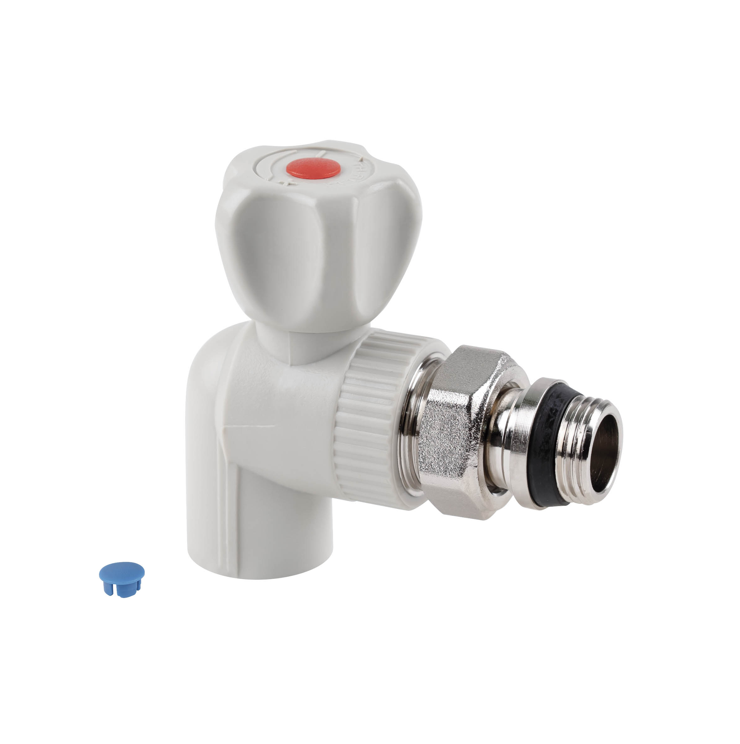 Кран кульовий радіаторний PPR Thermo Alliance 20х1/2" кутовий