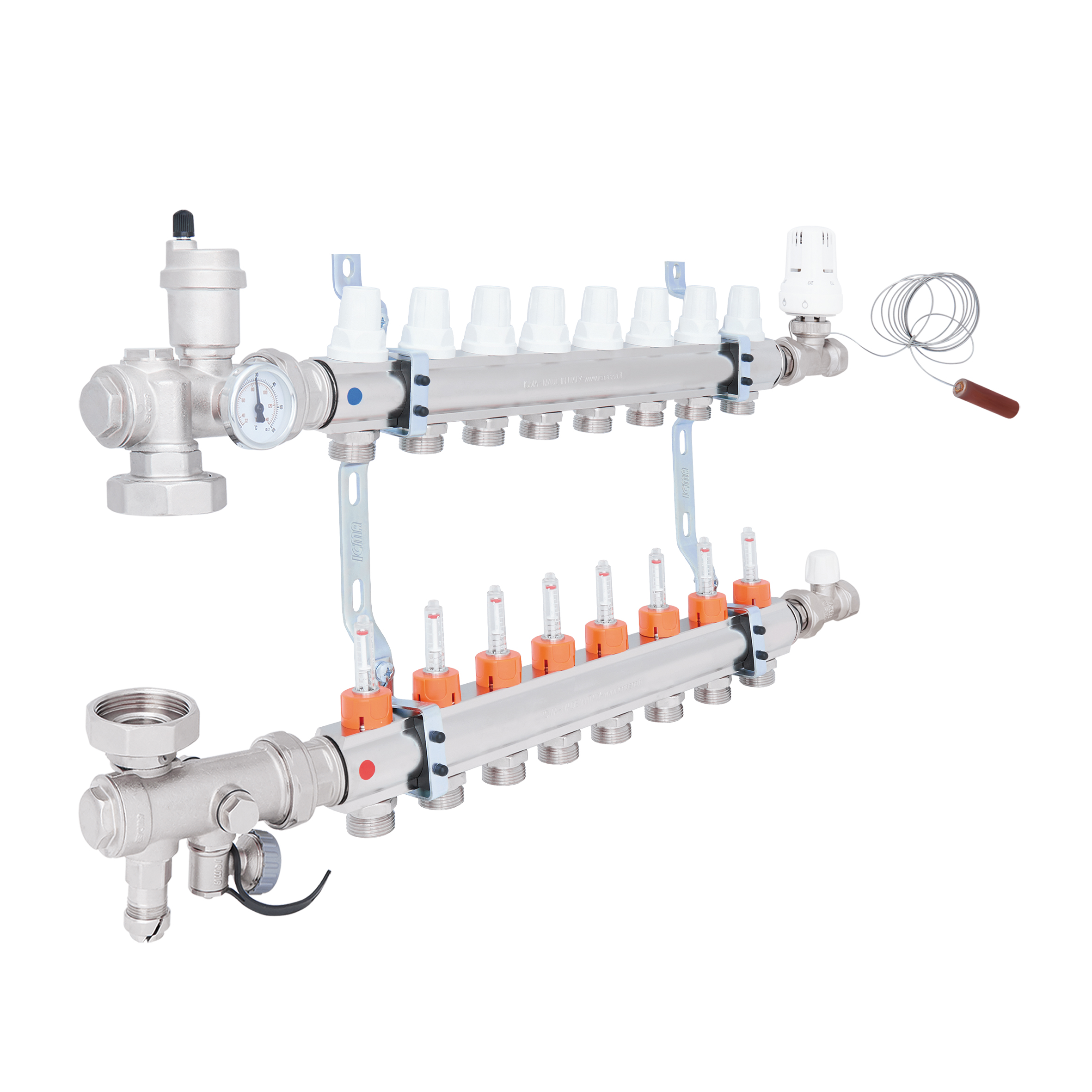 Колекторна група Icma 3/4\" 8 виходів, з витратоміром №A3K013: 11 376 ...