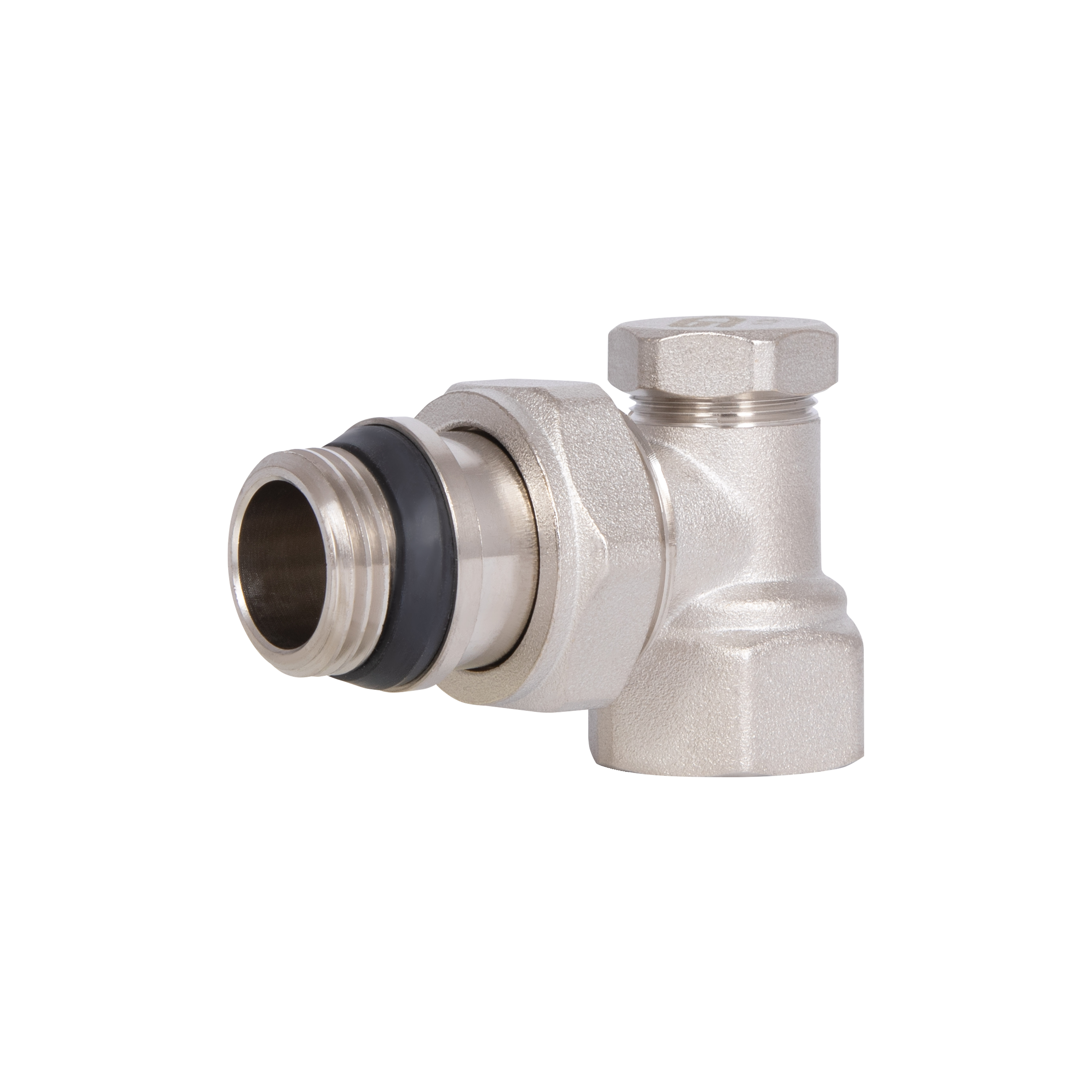 Кран радіаторний Thermo Alliance Base 1/2" ВЗ з антипротіканням кутовий SD229W15