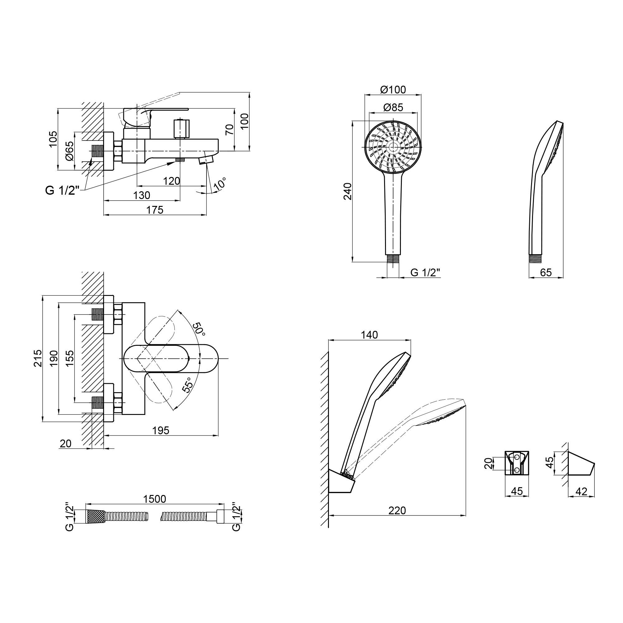 Змішувач для ванни Lidz (CRM) 22 44 006-1 New: 556 грн. - Смесители ...