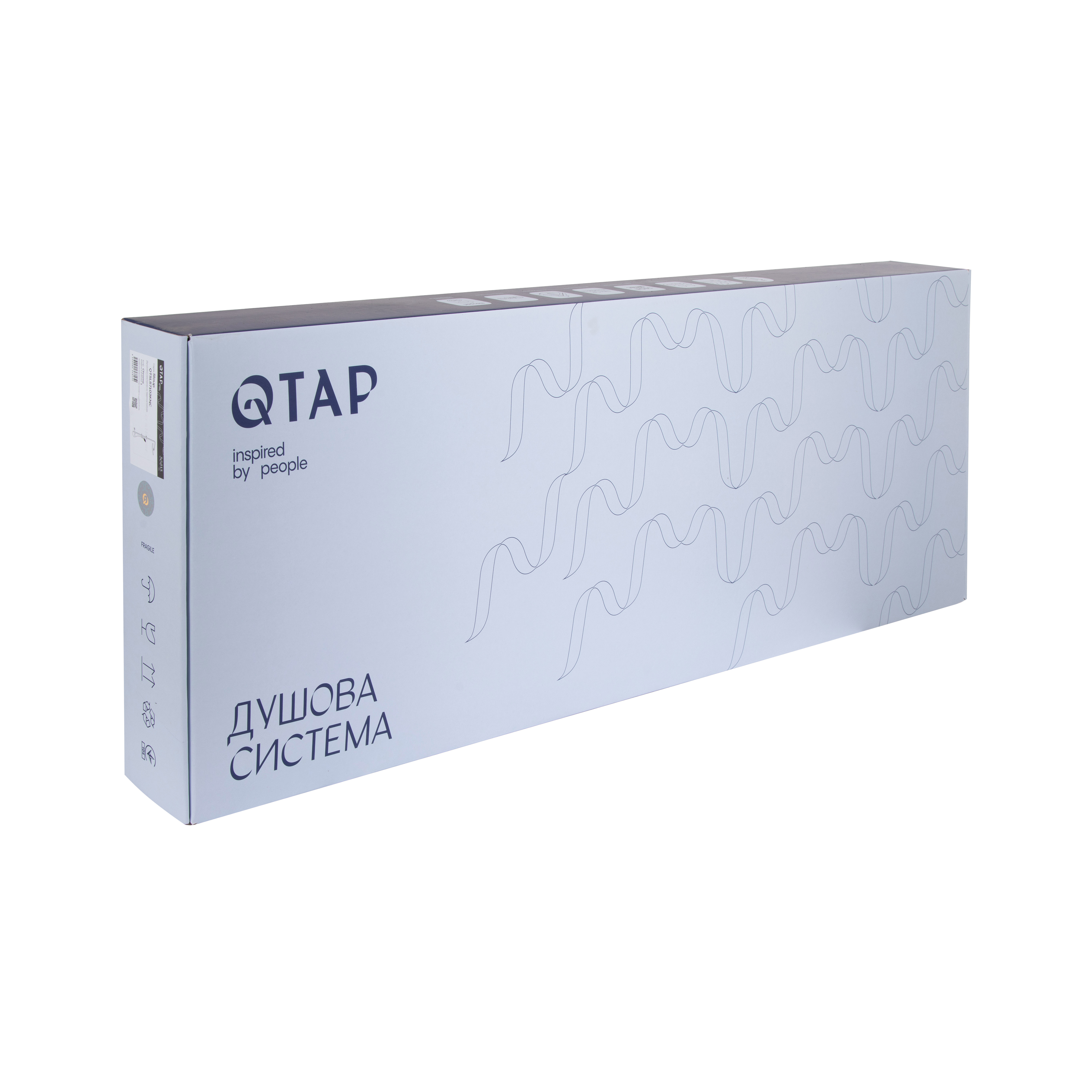 Душова система універсальна Qtap Sloup термостатична на два споживачі QTSL57103KNC Chrome, фото 8