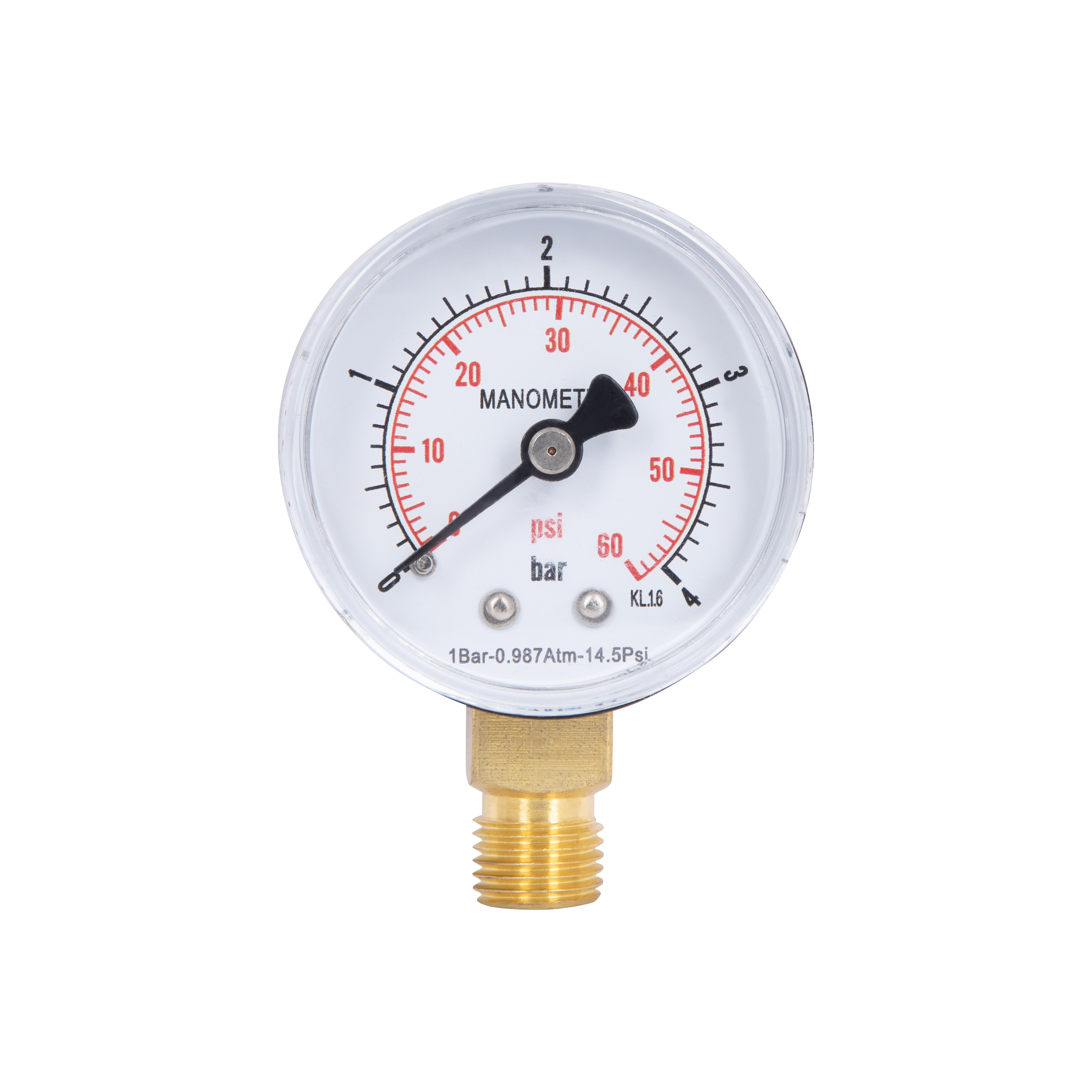 Манометр Thermo Alliance Standart 50 мм 1/4", нижнє підмикання SD1704B