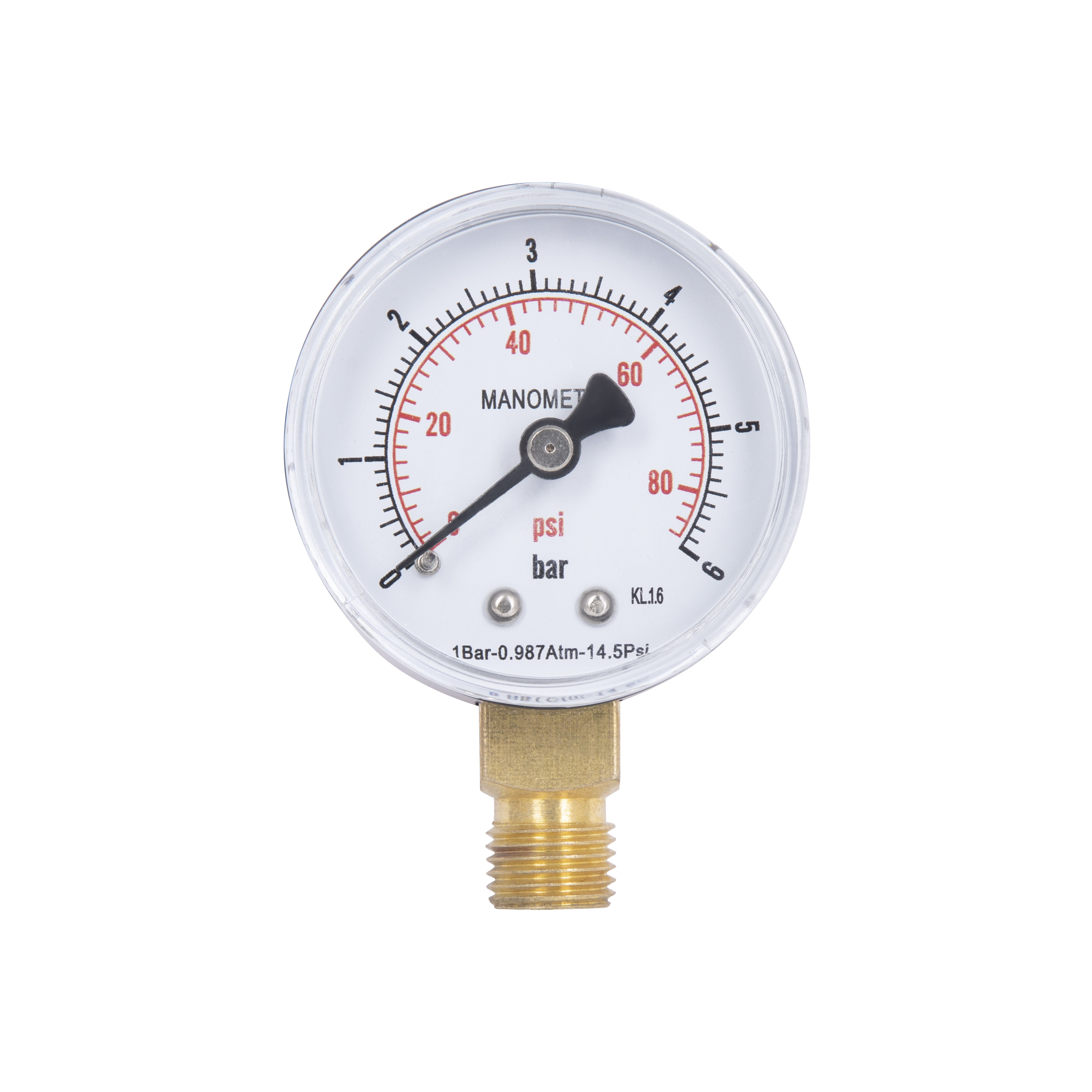Манометр Thermo Alliance Standart 50 мм 1/4", нижнє підмикання SD1706B