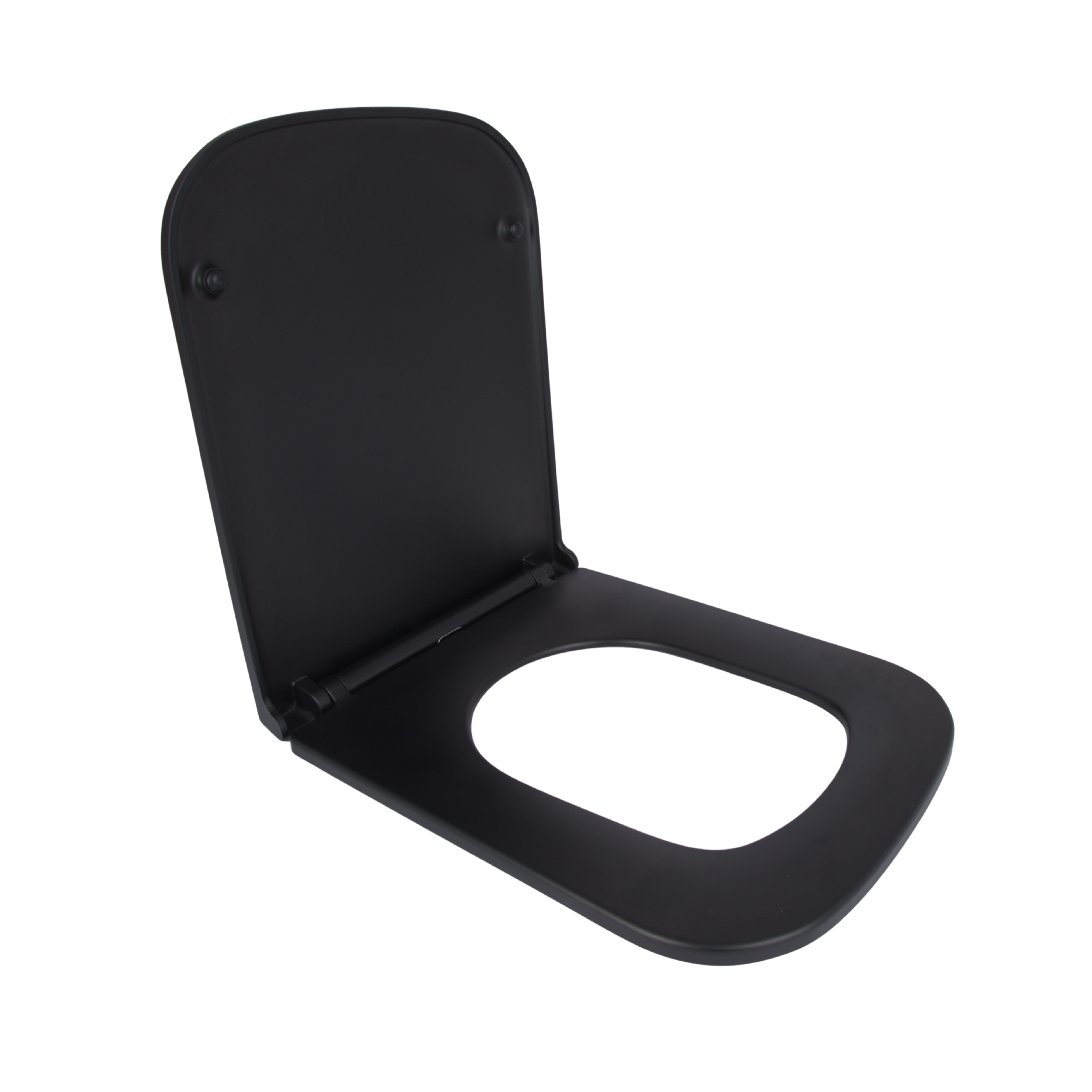 Сидіння для унітаза Qtap Tern 420х340х35 мм, Matt Black, з мікроліфтом, Slim Duroplast, Quick Release QT99HY2322MB — фото3