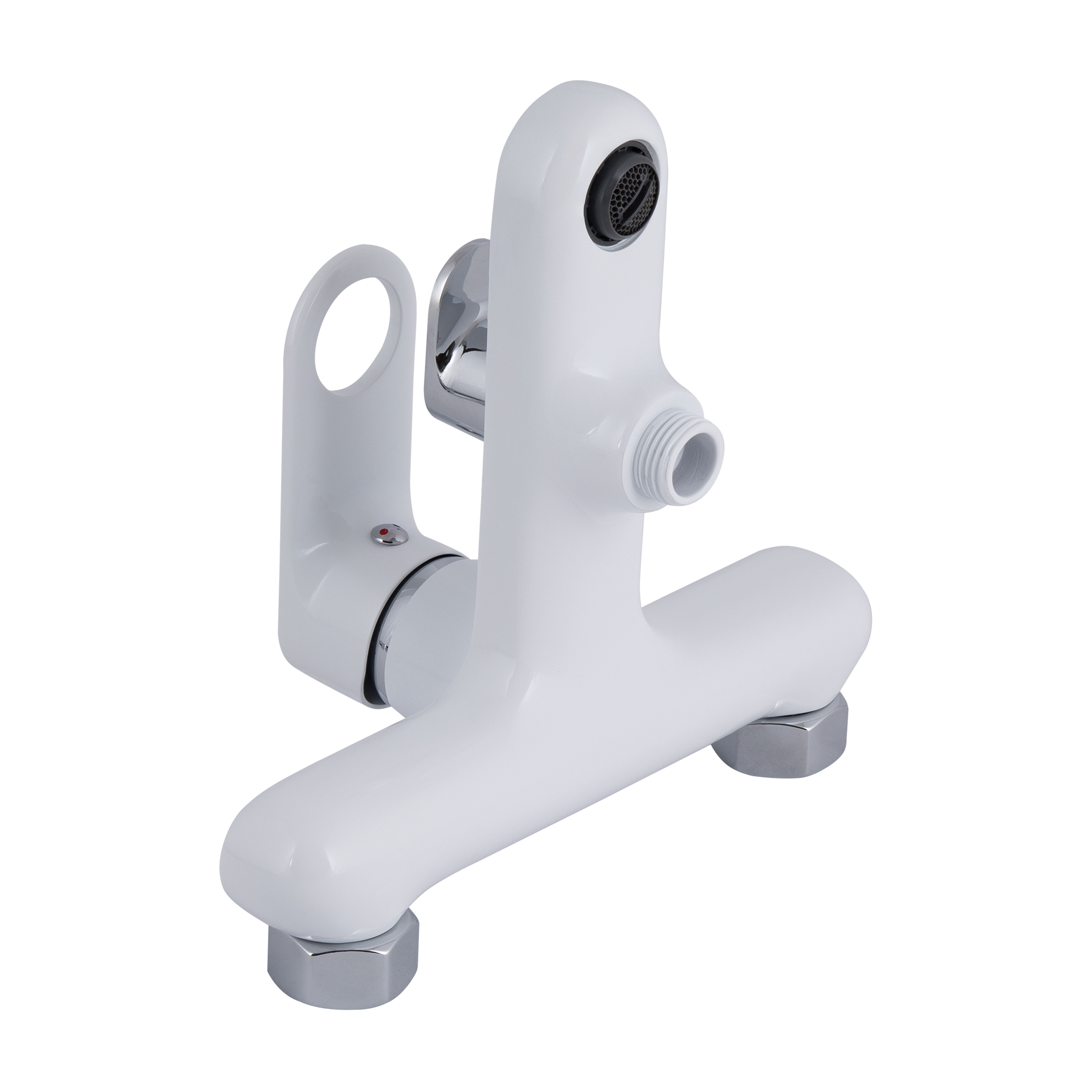 Смеситель для ванны Qtap Jay (c душевым гарнитуром) QTJAY259CRW45553 Chrome/White — фото3