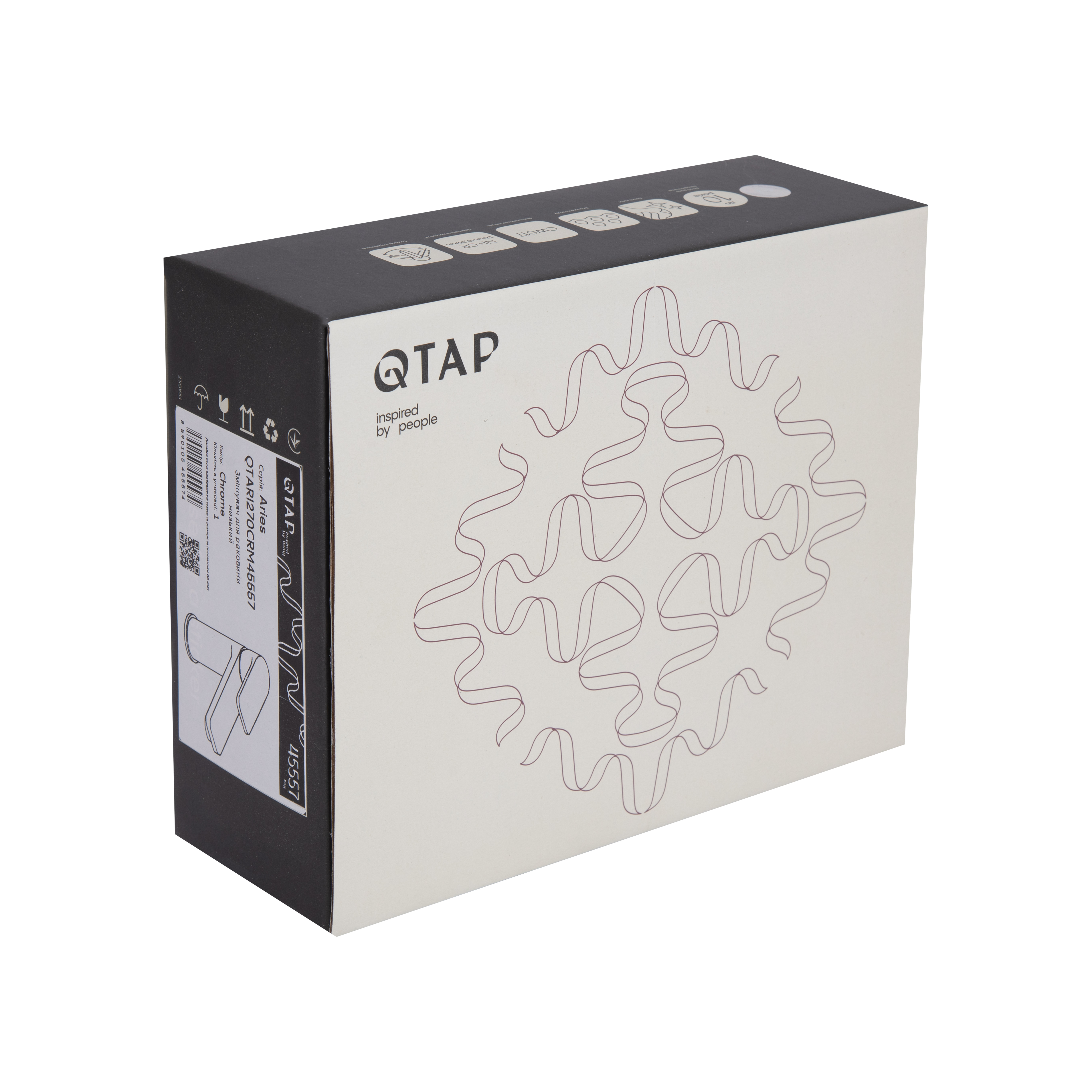 Змішувач для раковини Qtap Aries QTARI270CRM45557 Chrome — фото8