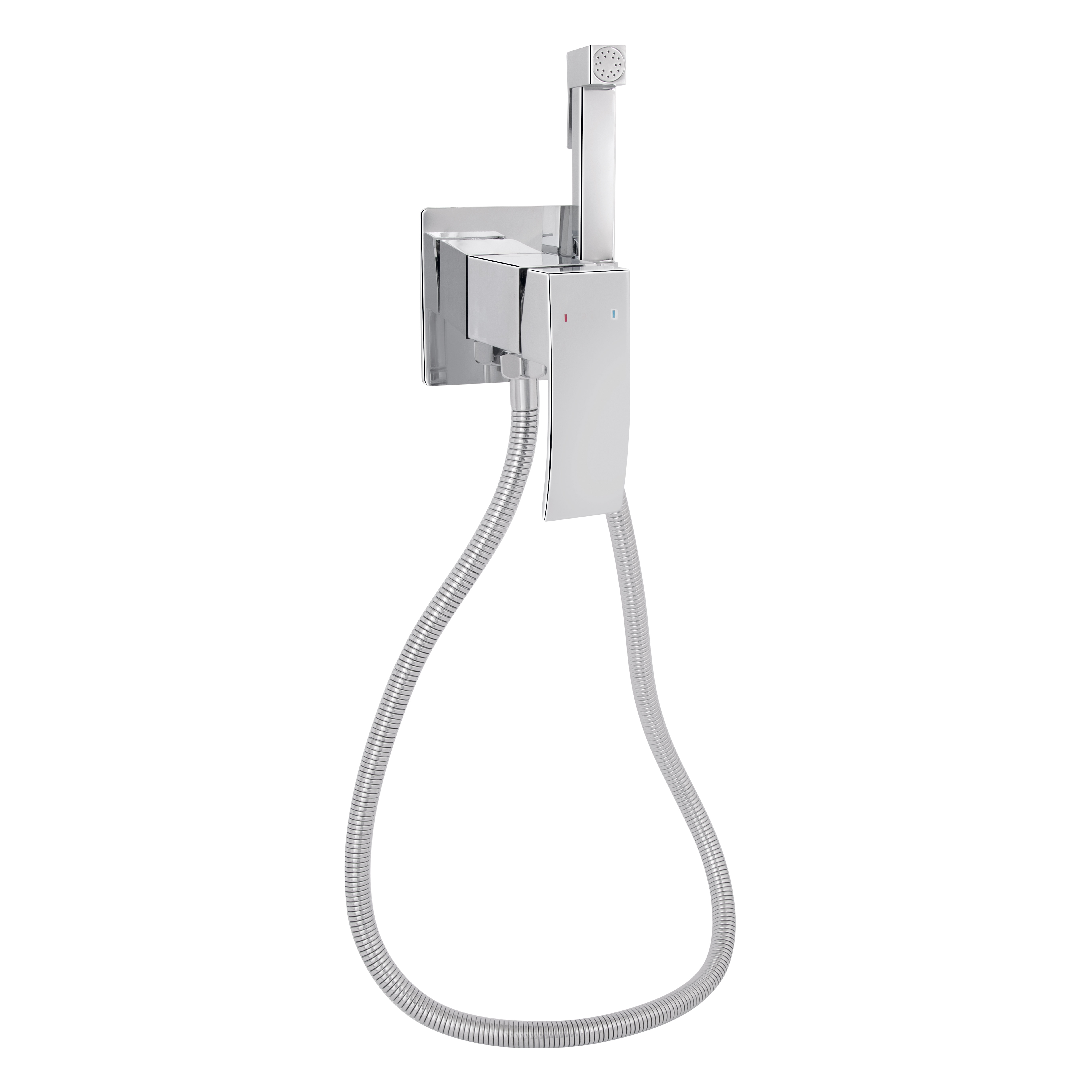Набор для гігієнічного душу Qtap Swan Cascada прямокутний QTSWA262CRM45567 Chrome