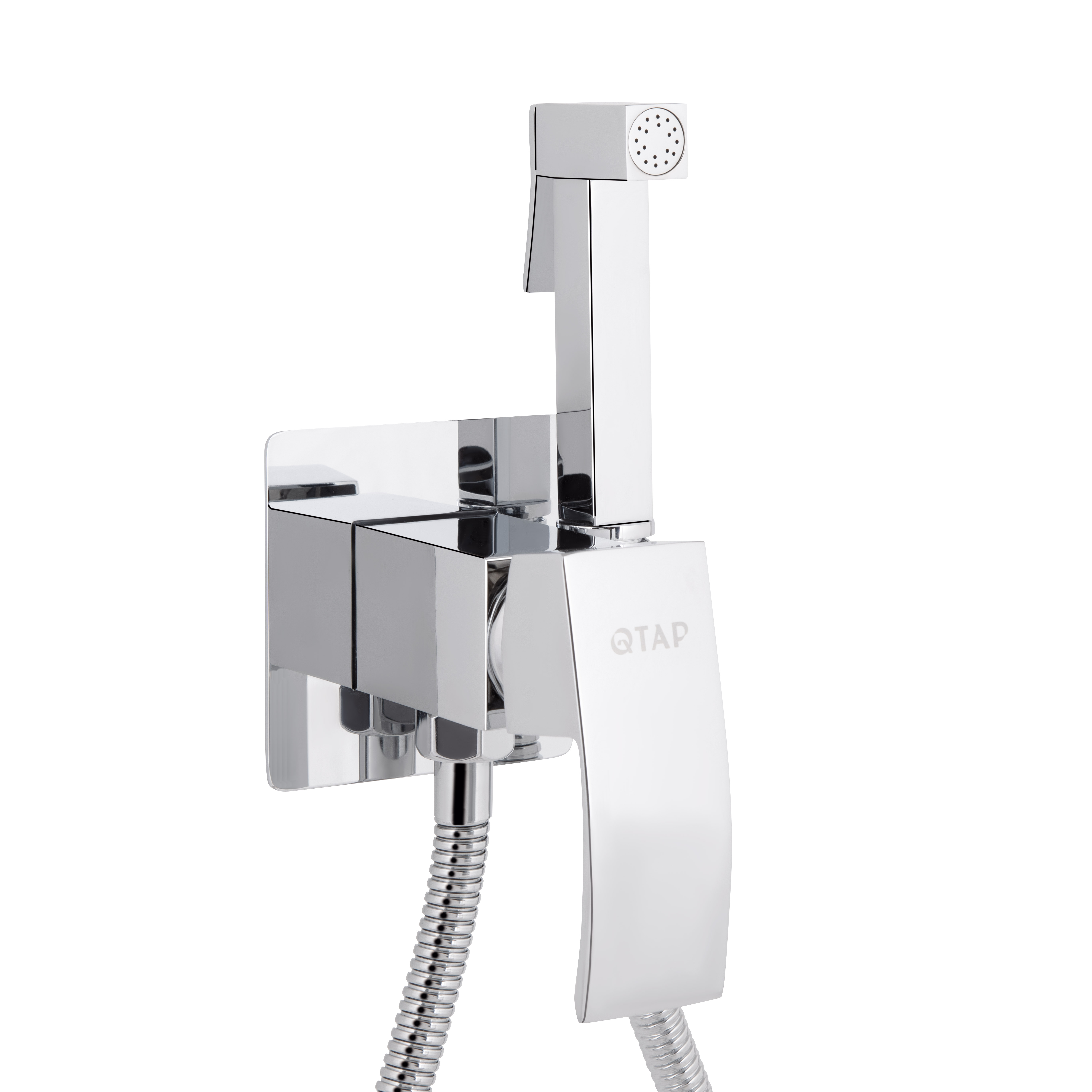 Набор для гигиенического душа Qtap Swan Cascada прямоугольный QTSWA262CRM45567 Chrome — фото3