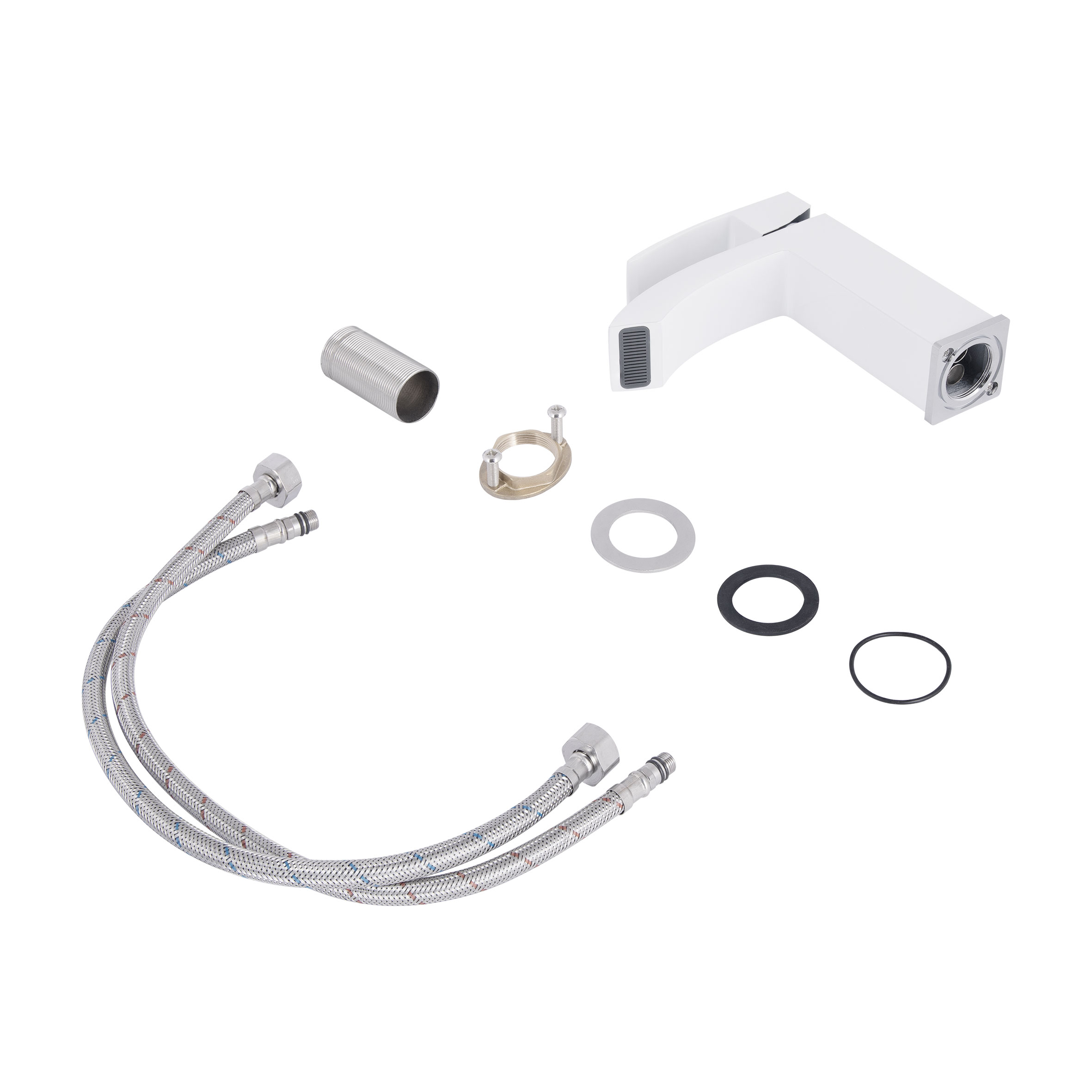 Змішувач для раковини Qtap Swan Cascada QTSWA270CRW45568 Chrome/White — фото4
