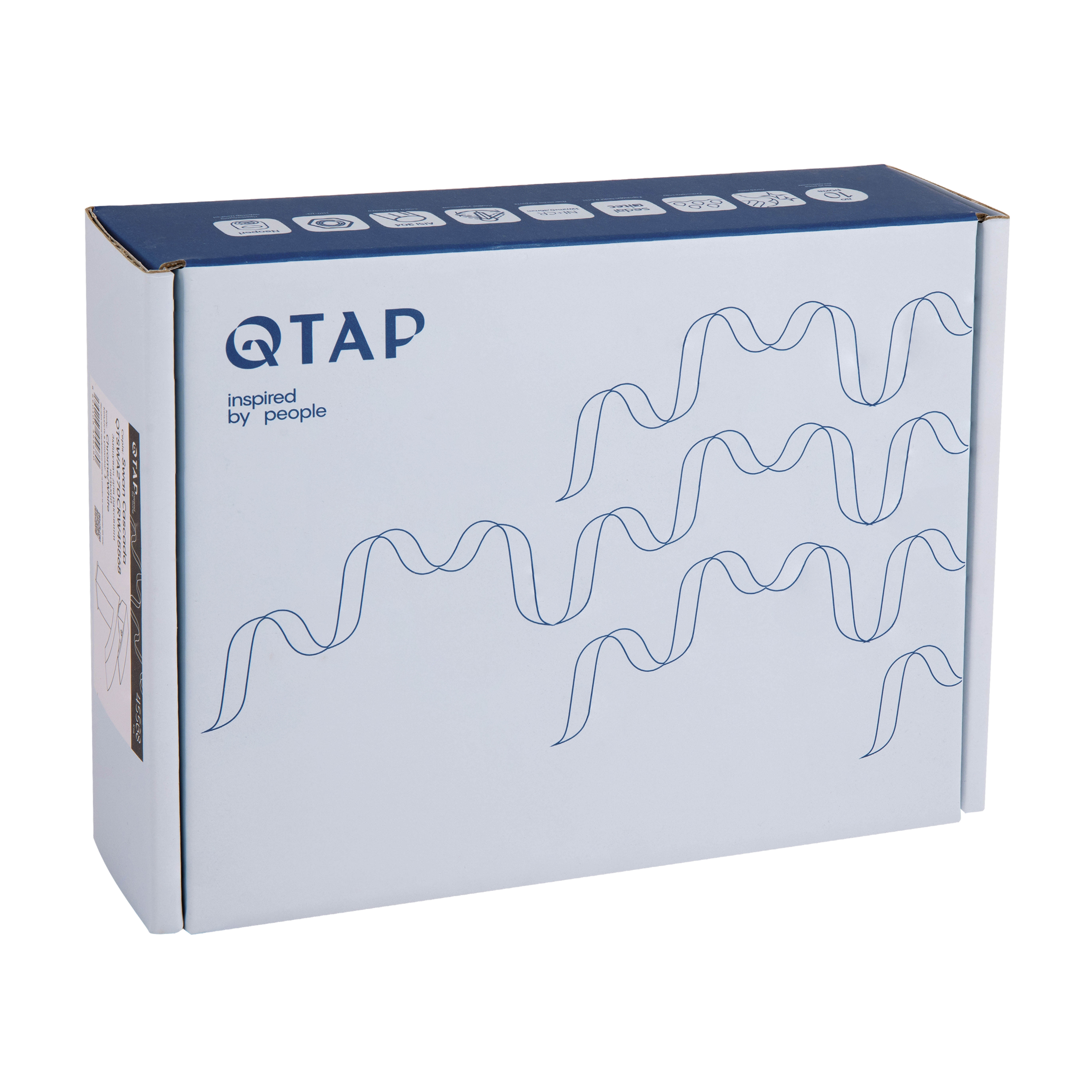 Змішувач для раковини Qtap Swan Cascada QTSWA270CRW45568 Chrome/White — фото6