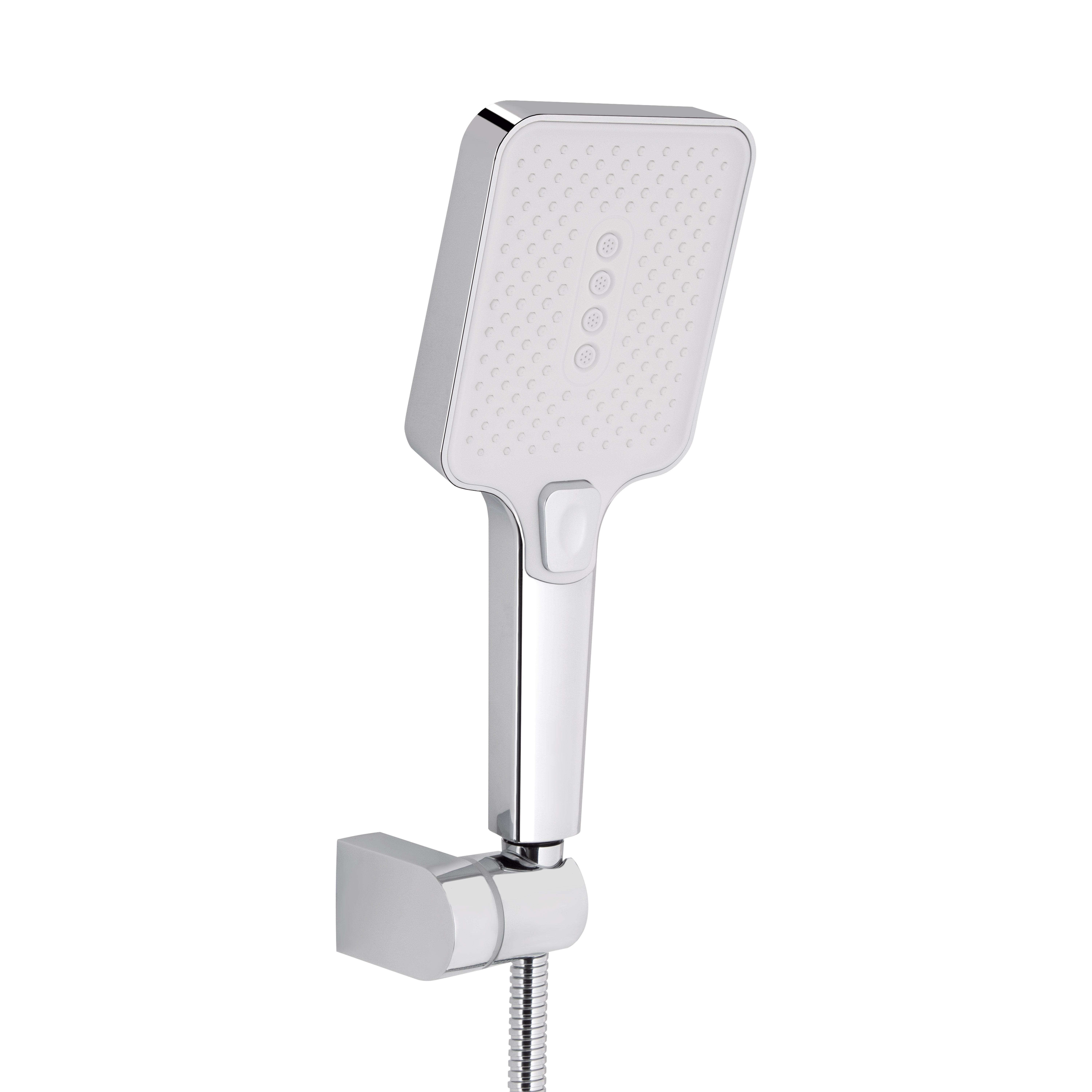 Змішувач для ванни Qtap Swan Cascada з поворотним виливом (з душовим гарнітуром) QTSWA260CRW45569 Chrome/White — фото5