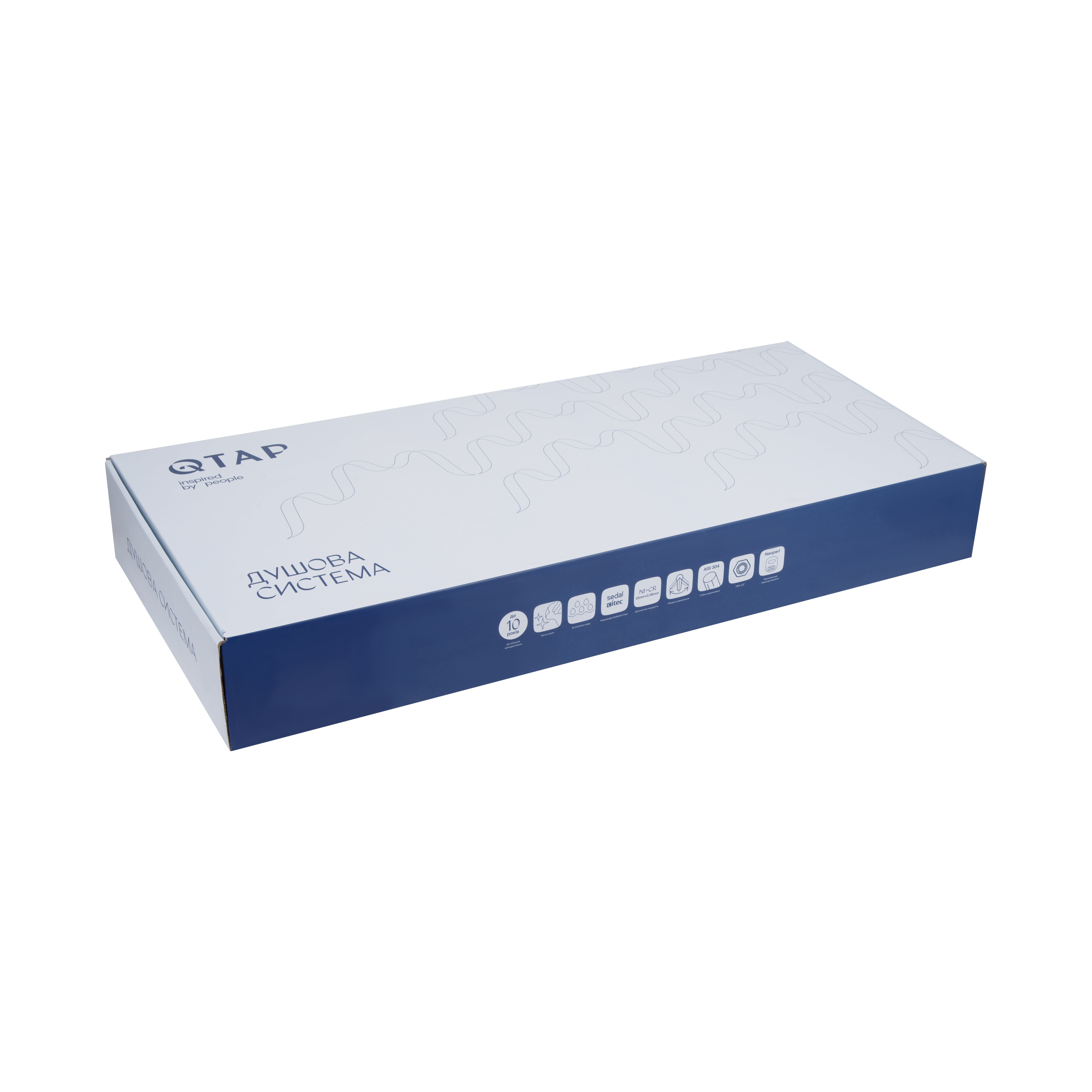 Душова система універсальна Qtap Swan Cascada на три споживачі (з виливом) QTSWA111CRW45570 Chrome/White — фото10