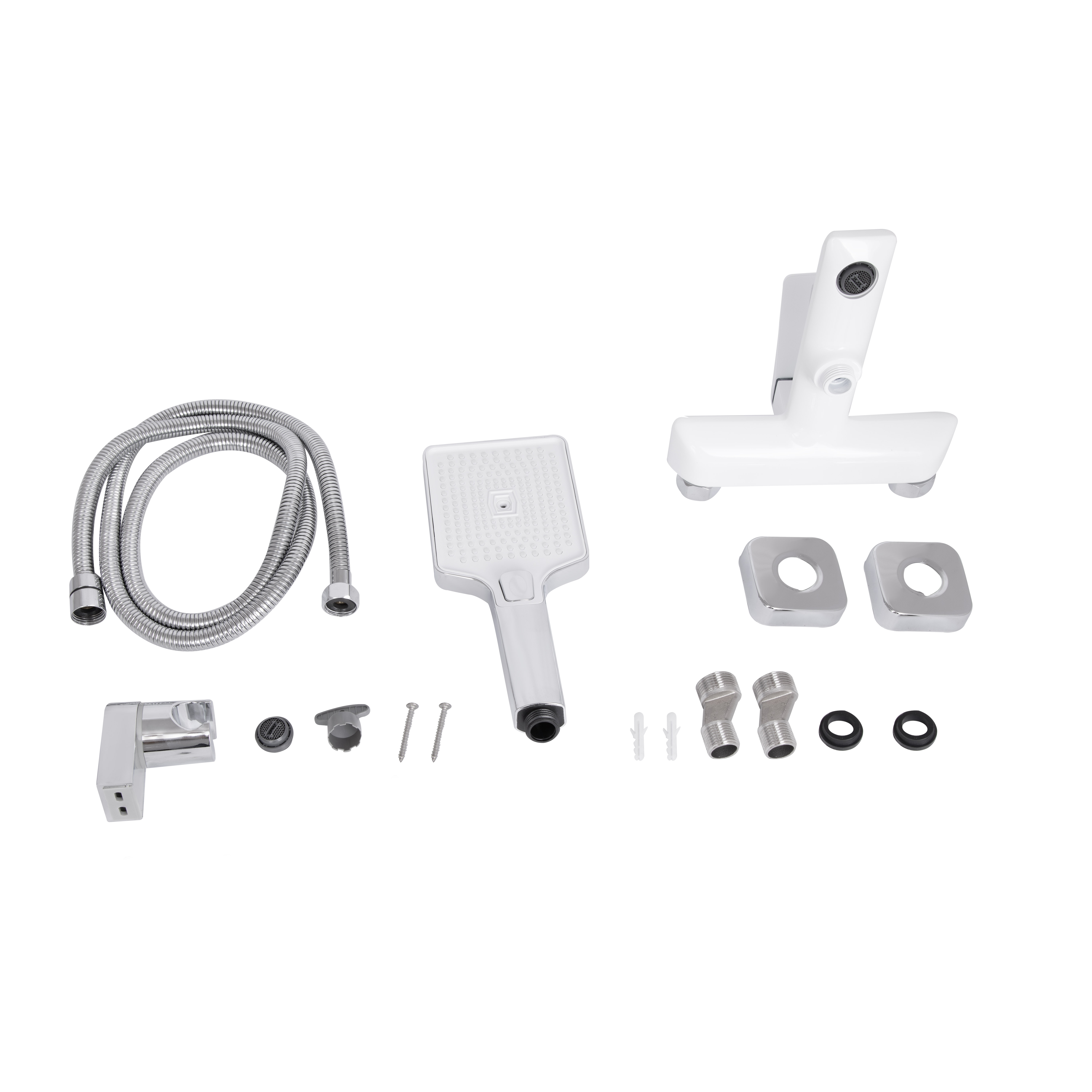 Змішувач для ванни Qtap Presto (з душовим гарнітуром) QTPRE259CRW45579 Chrome/White — фото7
