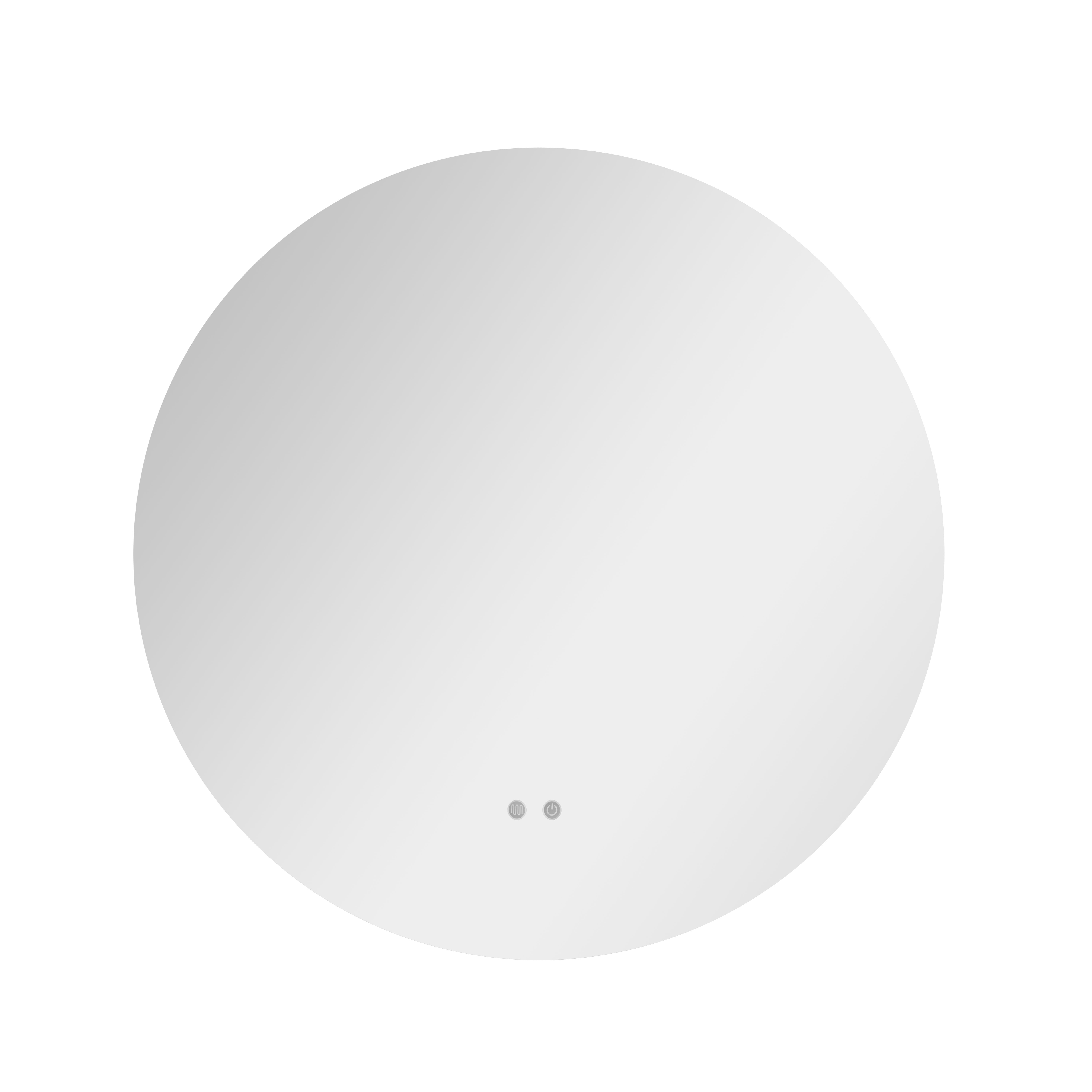 Дзеркало Qtap Taurus R600 з LED-підсвічуванням Touch, з антизапотіванням, з димером, рег. темп. кольору (3000-6500K) QT2478R607 — фото3