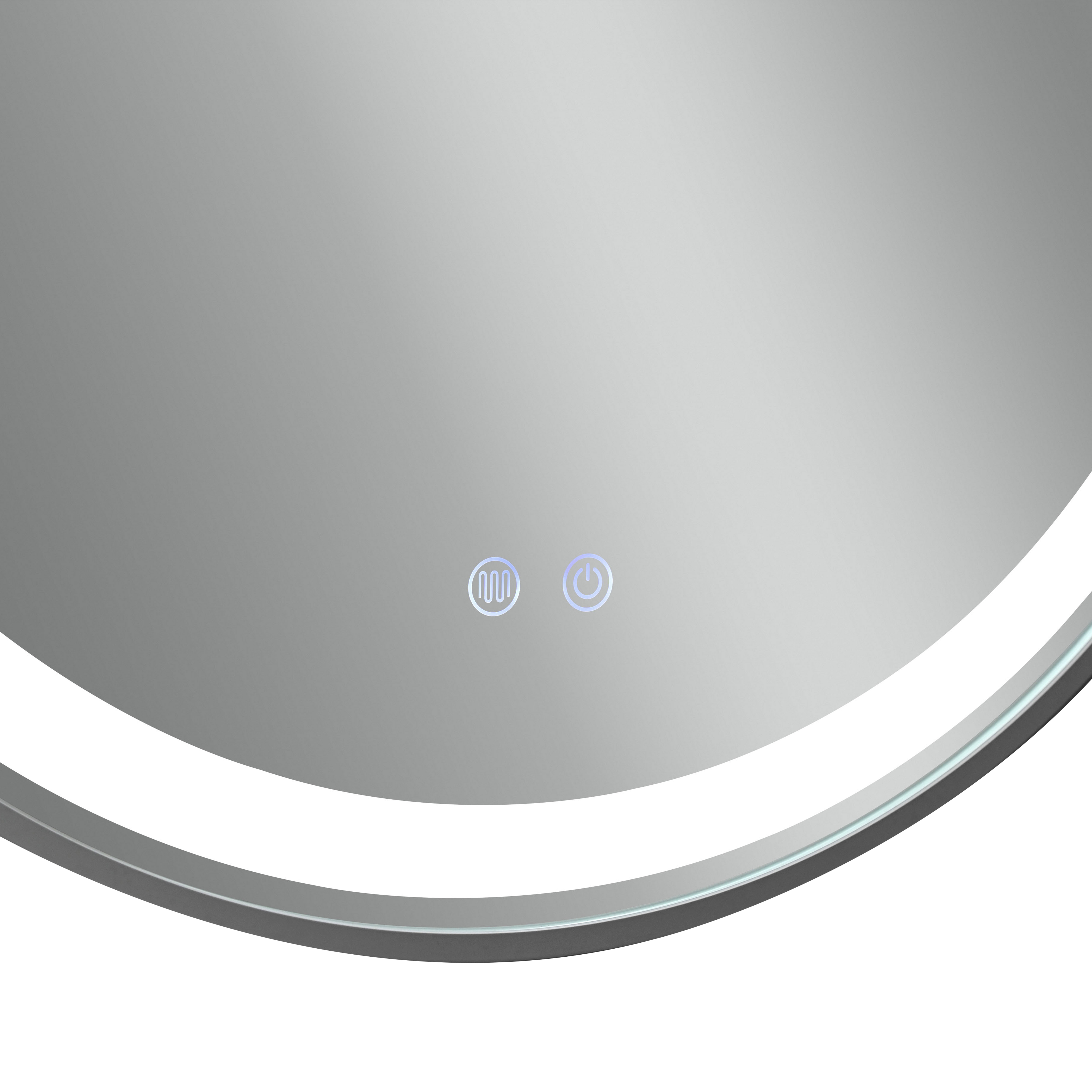 Дзеркало Qtap Gemini 800х700 з LED-підсвічуванням Touch, з антизапотіванням, з димером, рег. темп. кольору (3000-6500K) QT2578R8072B — фото12