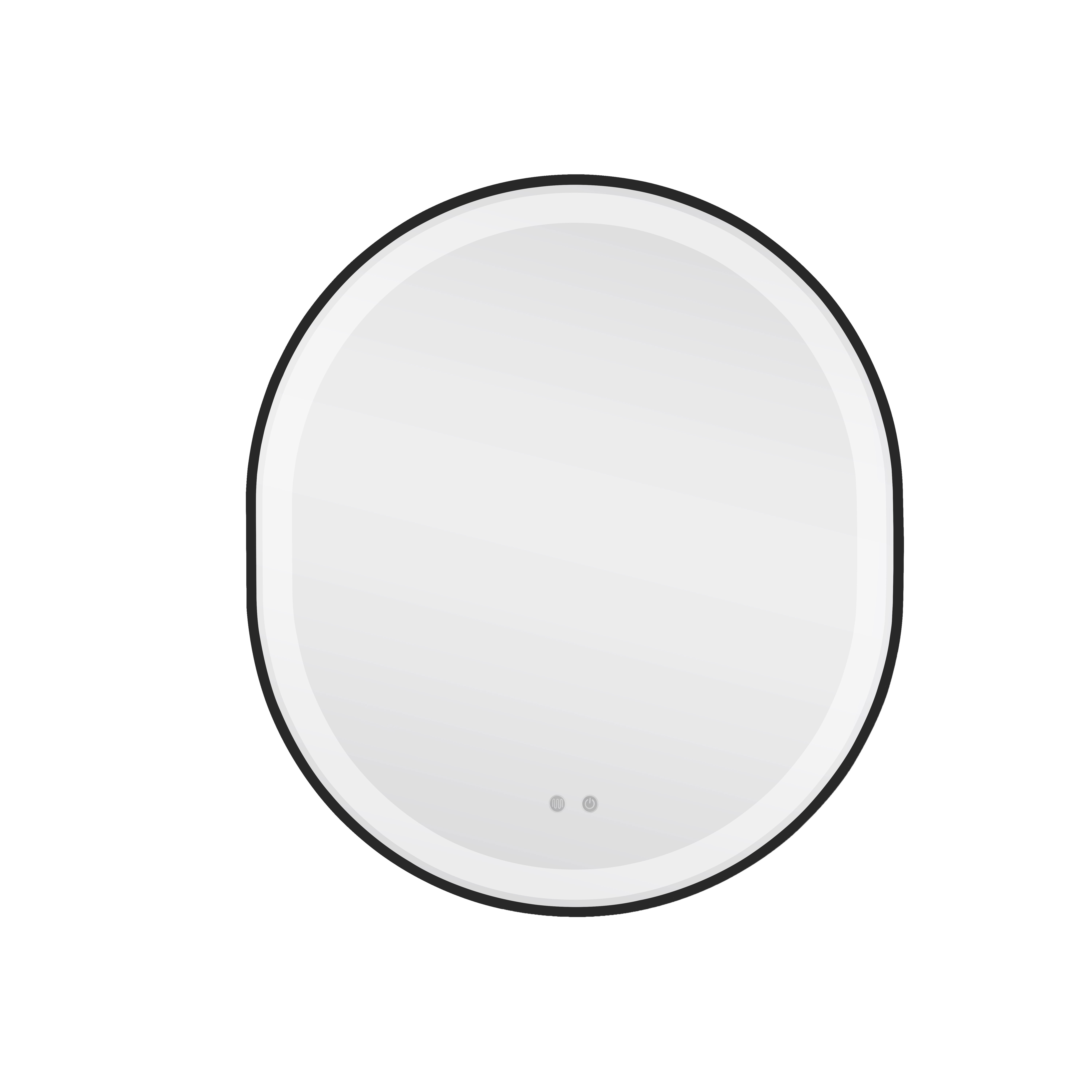 Дзеркало Qtap Gemini 800х700 з LED-підсвічуванням Touch, з антизапотіванням, з димером, рег. темп. кольору (3000-6500K) QT2578R8072B — фото3