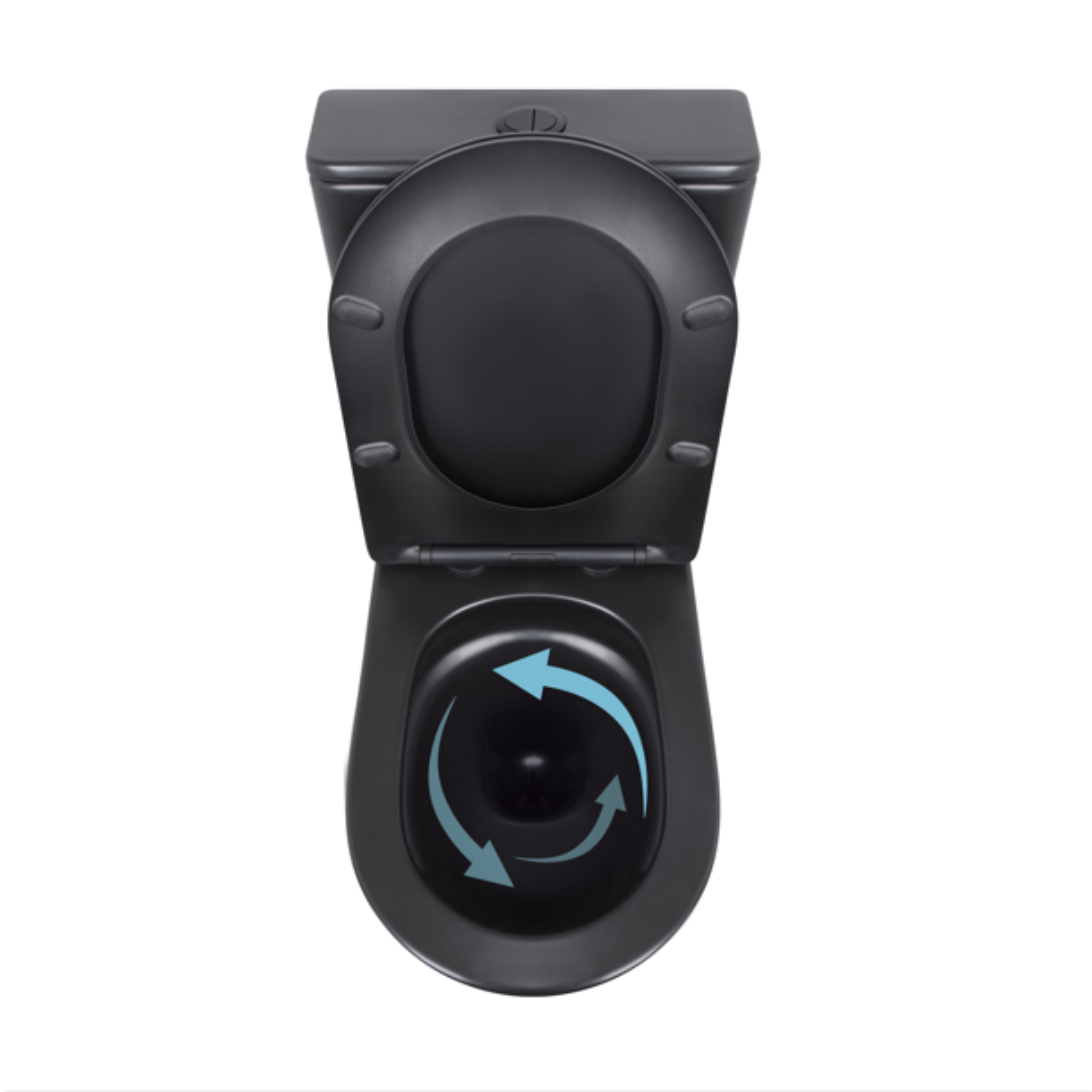 Унітаз підлоговий Qtap Scorpio Ultra Quiet безобідковий з сидінням Soft-close MATT BLACK QT14226088AMB — фото6