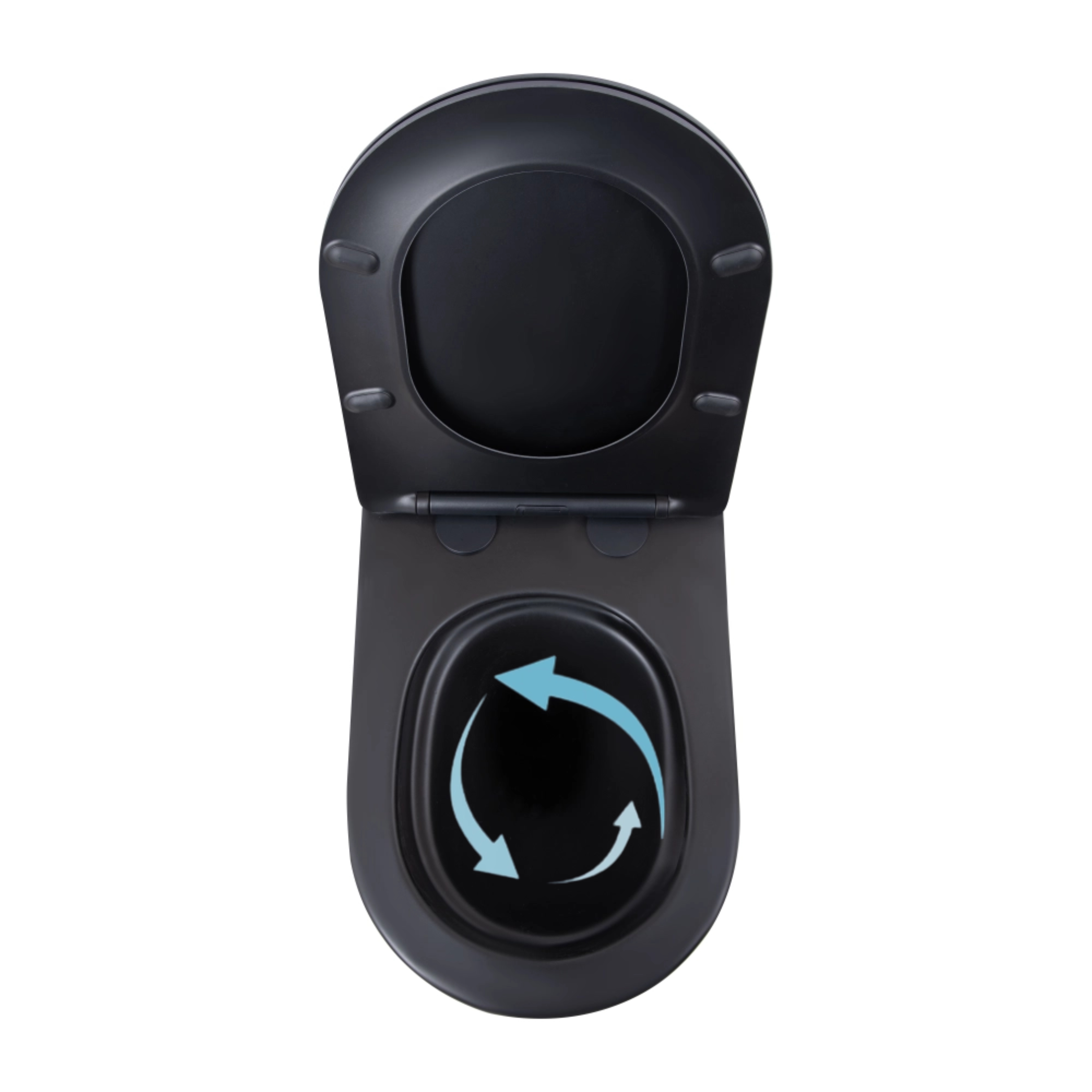 Унітаз підвісний Qtap Scorpio Ultra Quiet безобідковий з сидінням Soft-close MATT BLACK QT14332380AMB — фото6