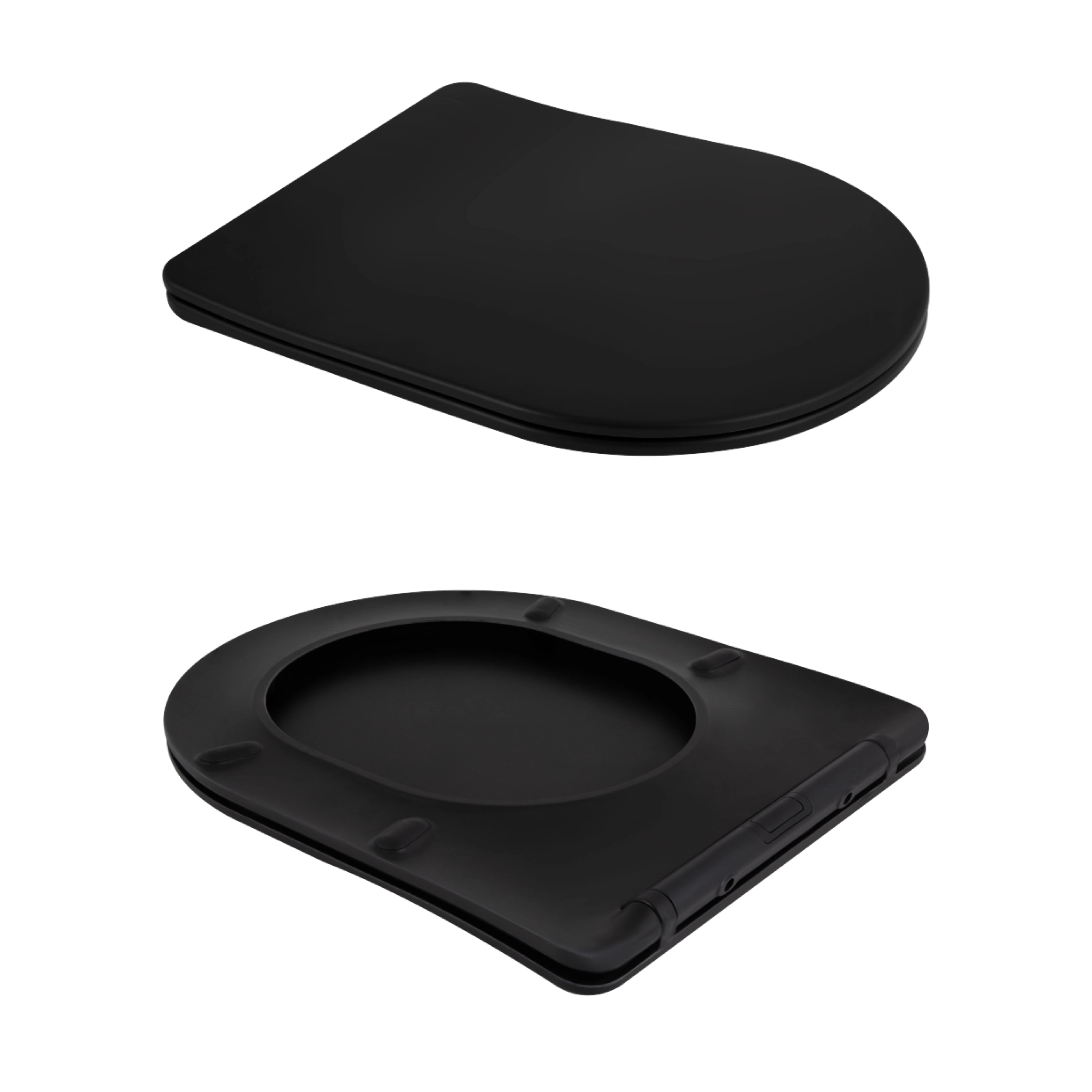 Унітаз підвісний Qtap Scorpio Ultra Quiet безобідковий з сидінням Soft-close MATT BLACK QT14332380AMB — фото8