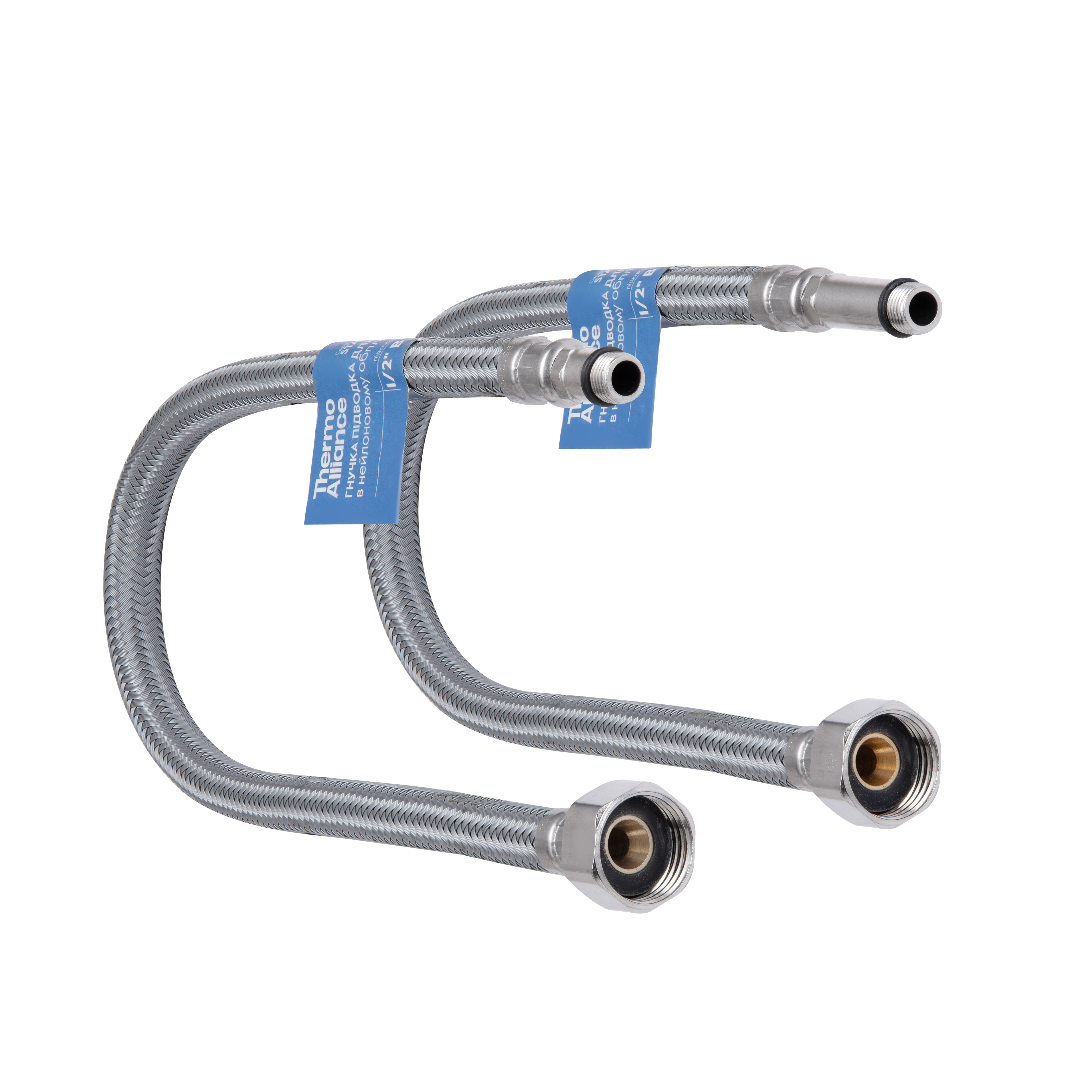 Шланг для підключення змішувача Thermo Alliance Standart (пара) 40 см NYLON M10x1/2"В TAS386W40