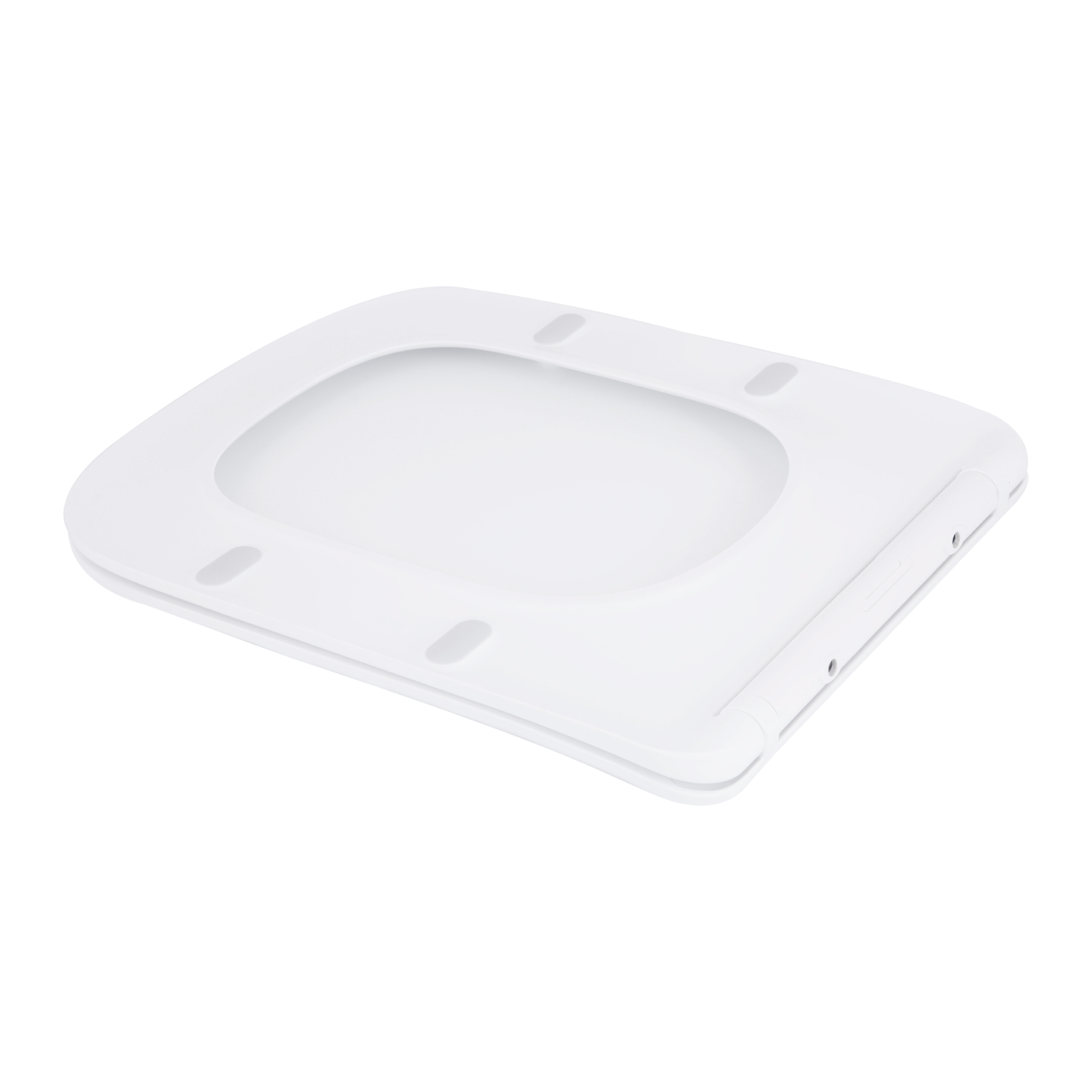 Сидіння для унітаза підлогового (Stenava) 435×345×30 мм, White, з мікроліфтом, Slim Duroplast, Quick Release QT99SC8303W Qtap — фото4