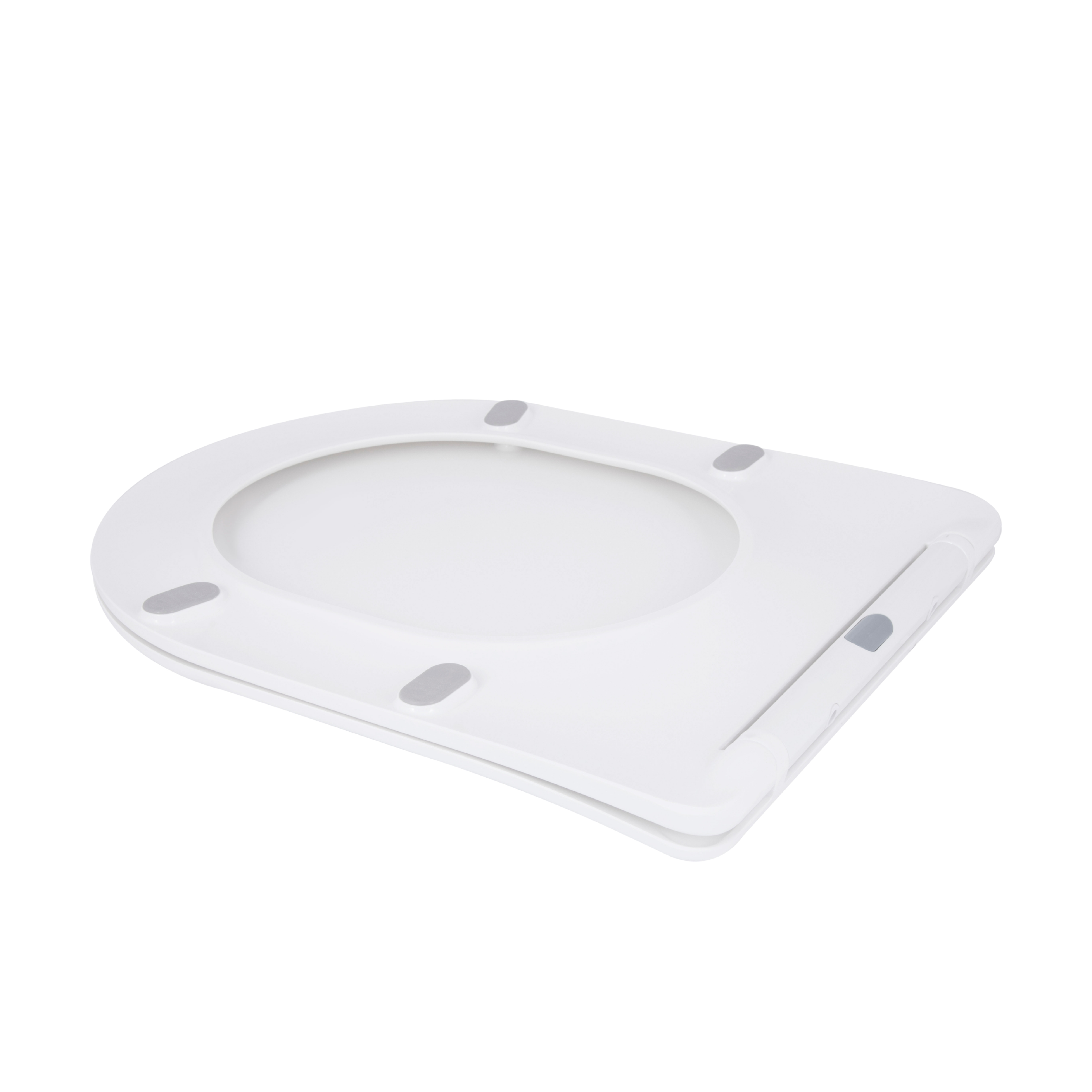 Сидіння для унітаза (Grand) 425х363х30 мм, White, з мікроліфтом Slim Duroplast, Quick Relase Qtap — фото4