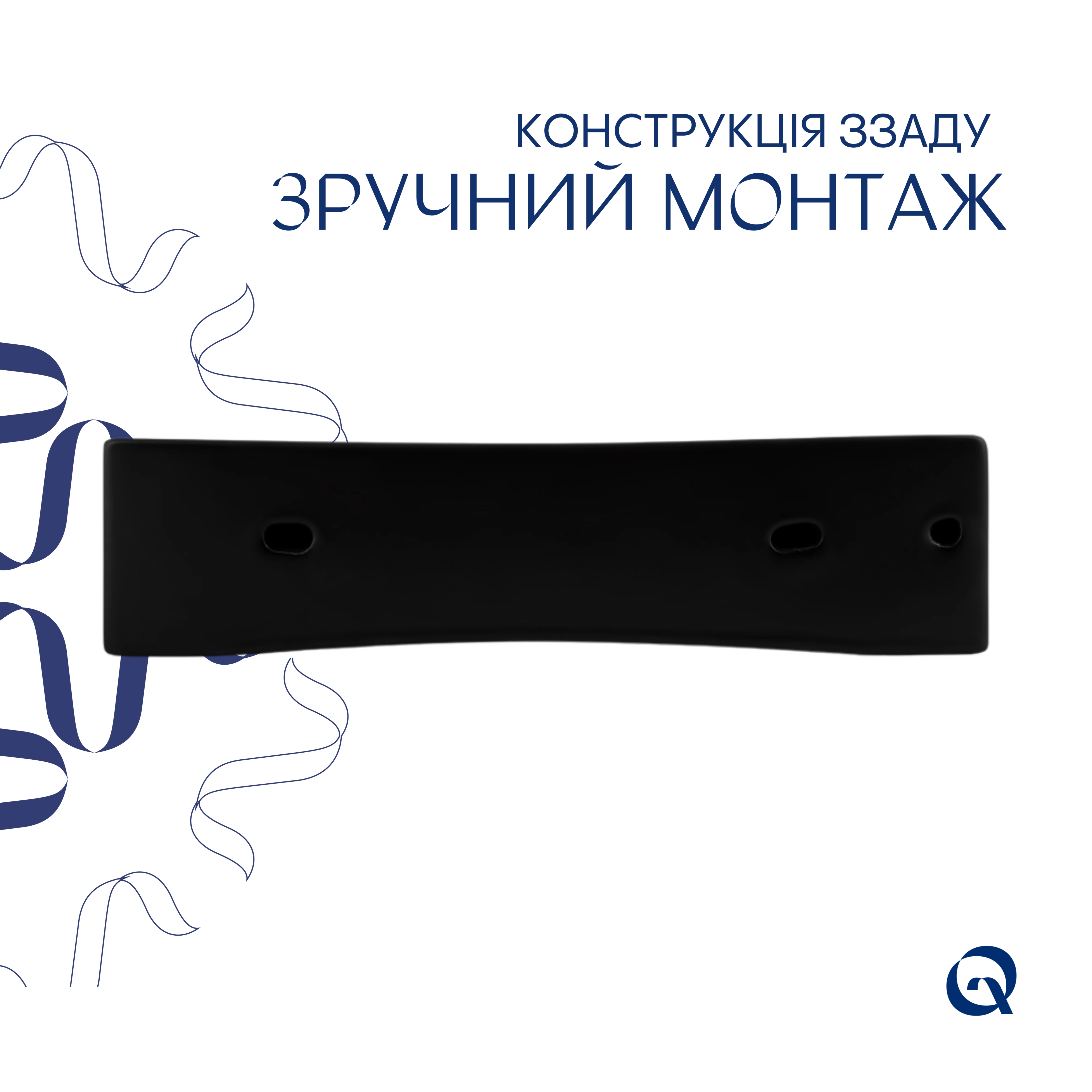 Комплект Qtap Nando LT: Раковина підвісна прамокутна 500х420х130 мм Matt Black + Донний клапан PU03O — фото5