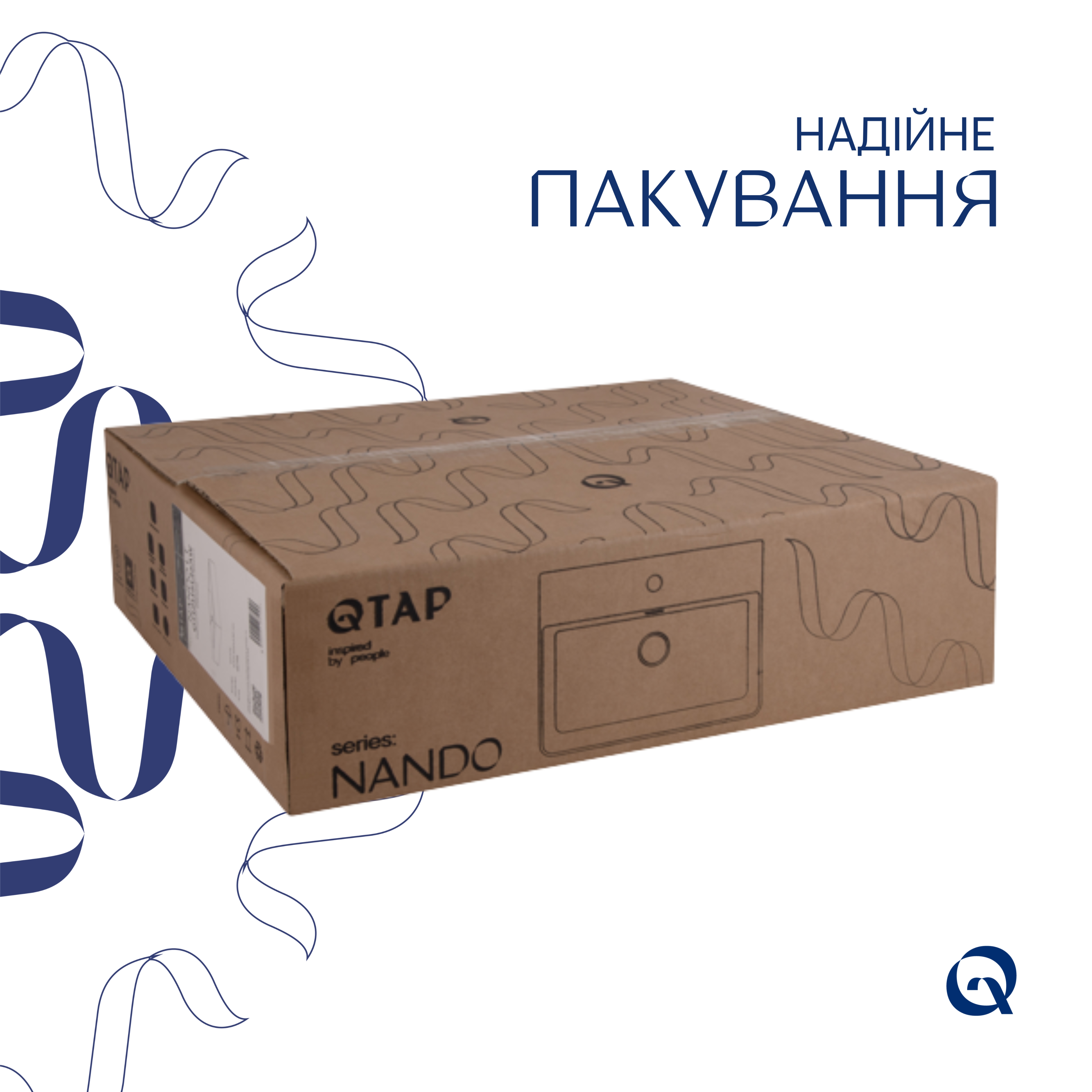 Комплект Qtap Nando LT: Раковина підвісна прамокутна 500х420х130 мм White + Донний клапан PU02O — фото5