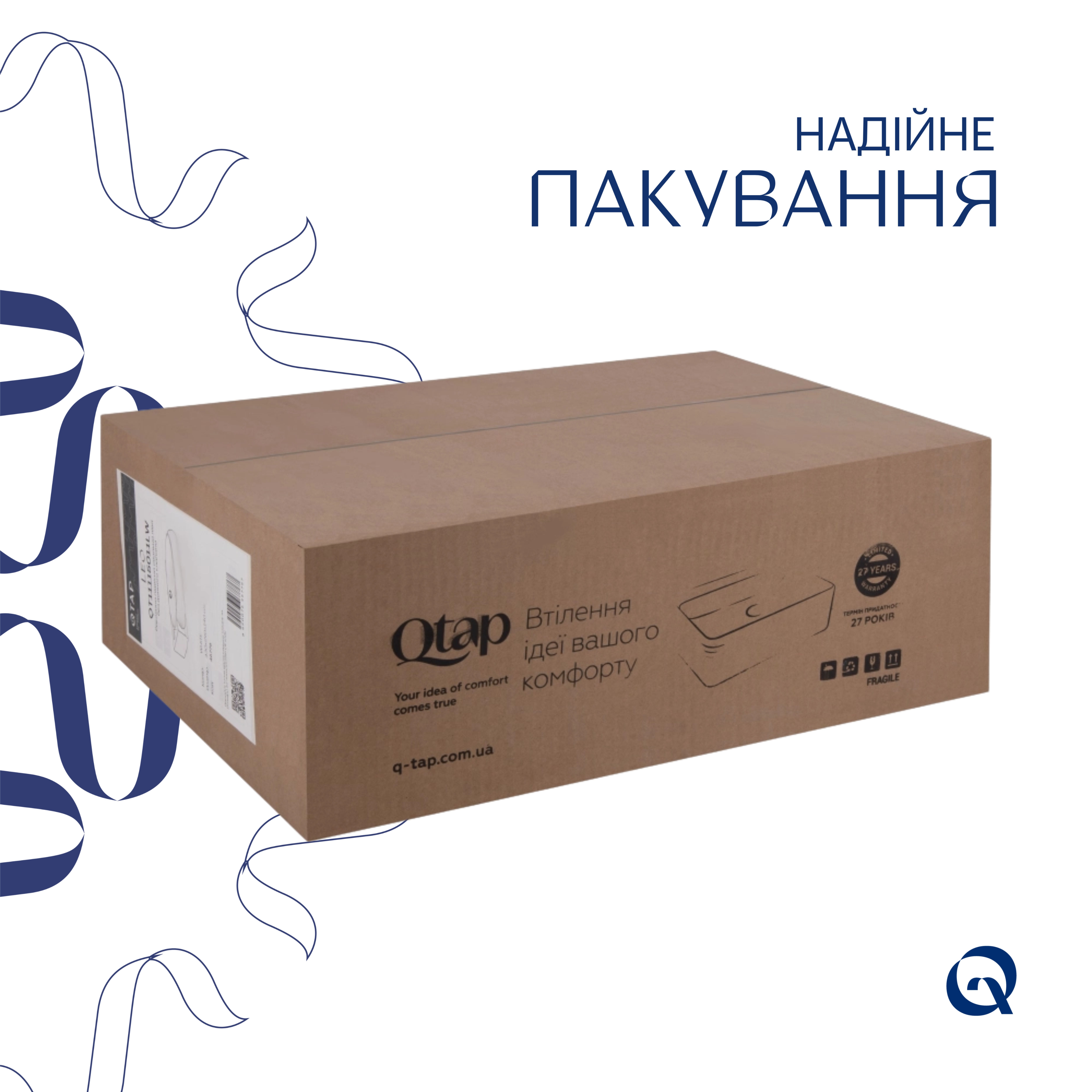 Комплект Qtap Leo: Раковина підвісна овальна ліва 430x285x160 мм White + Донний клапан PU02O — фото6