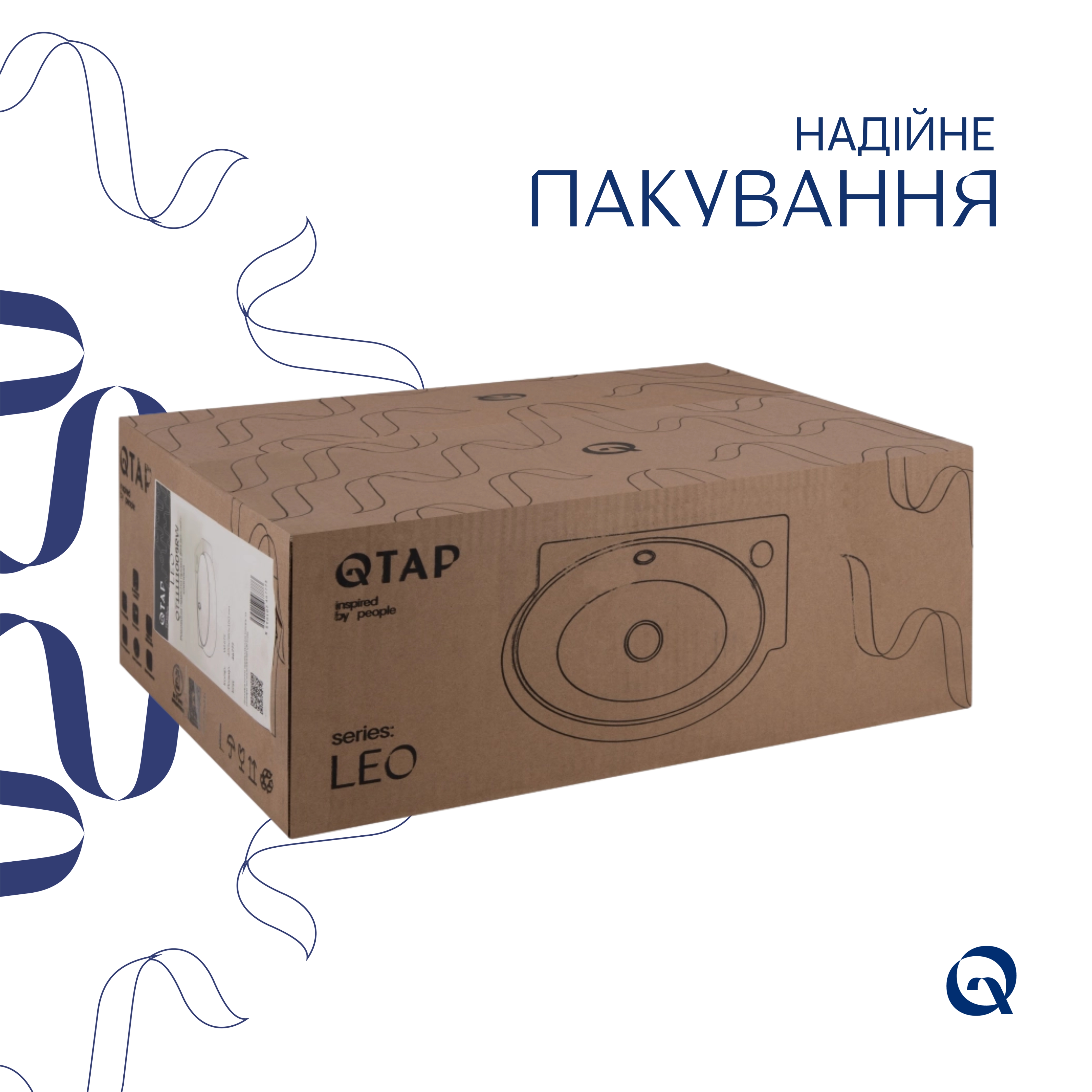 Комплект Qtap Leo: Раковина підвісна овальна права 430x285x160 мм White + Донний клапан PU02O — фото6