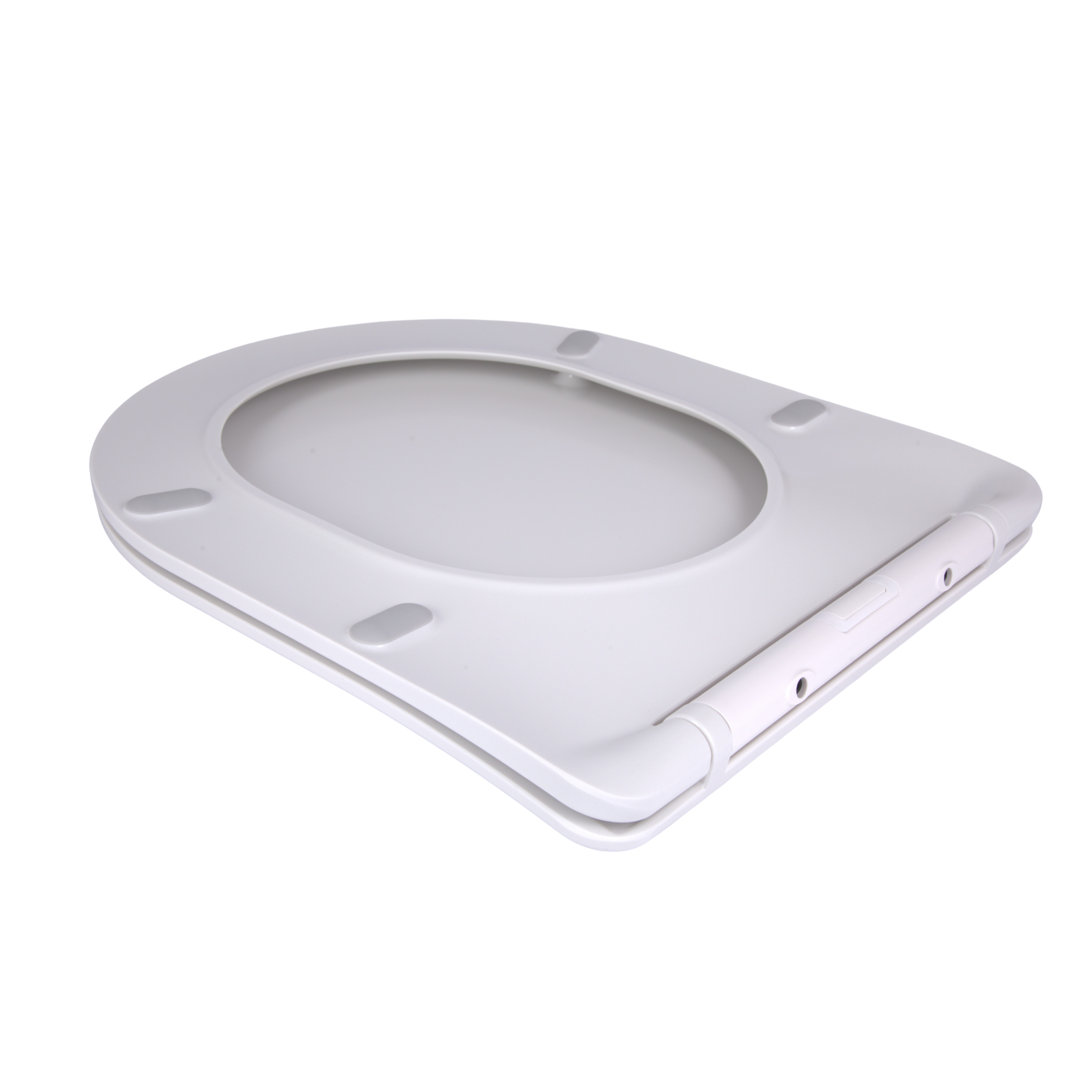 Сидіння для унітаза підлогового (Dove) 425×363×30 мм, White, з мікроліфтом, Slim Duroplast, Quick Release QT06228380BW3 Qtap — фото4
