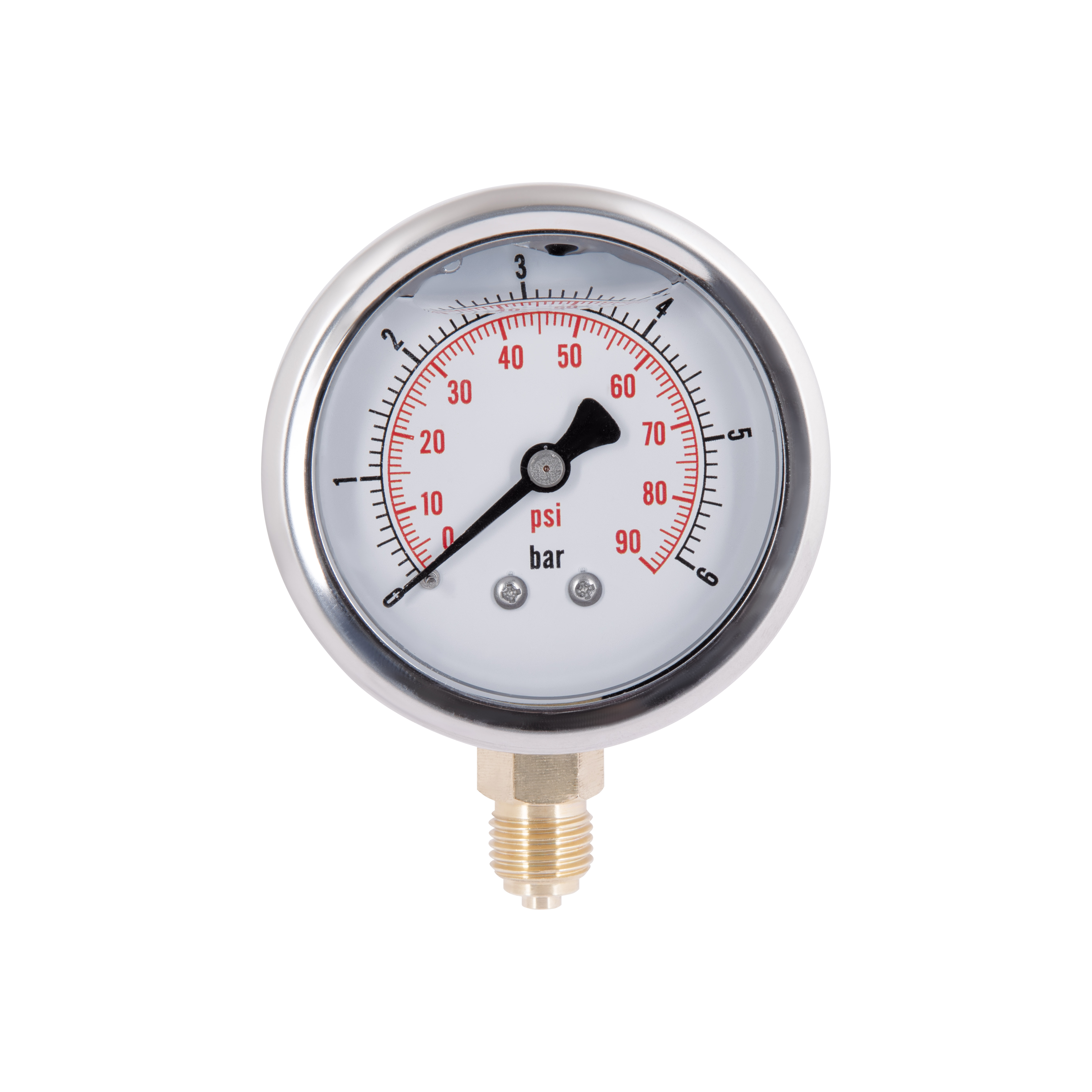 Манометр із гліцерином Thermo Alliancе Forte 6 бар, 1/4"З, нижнє підключення TAF170G6B