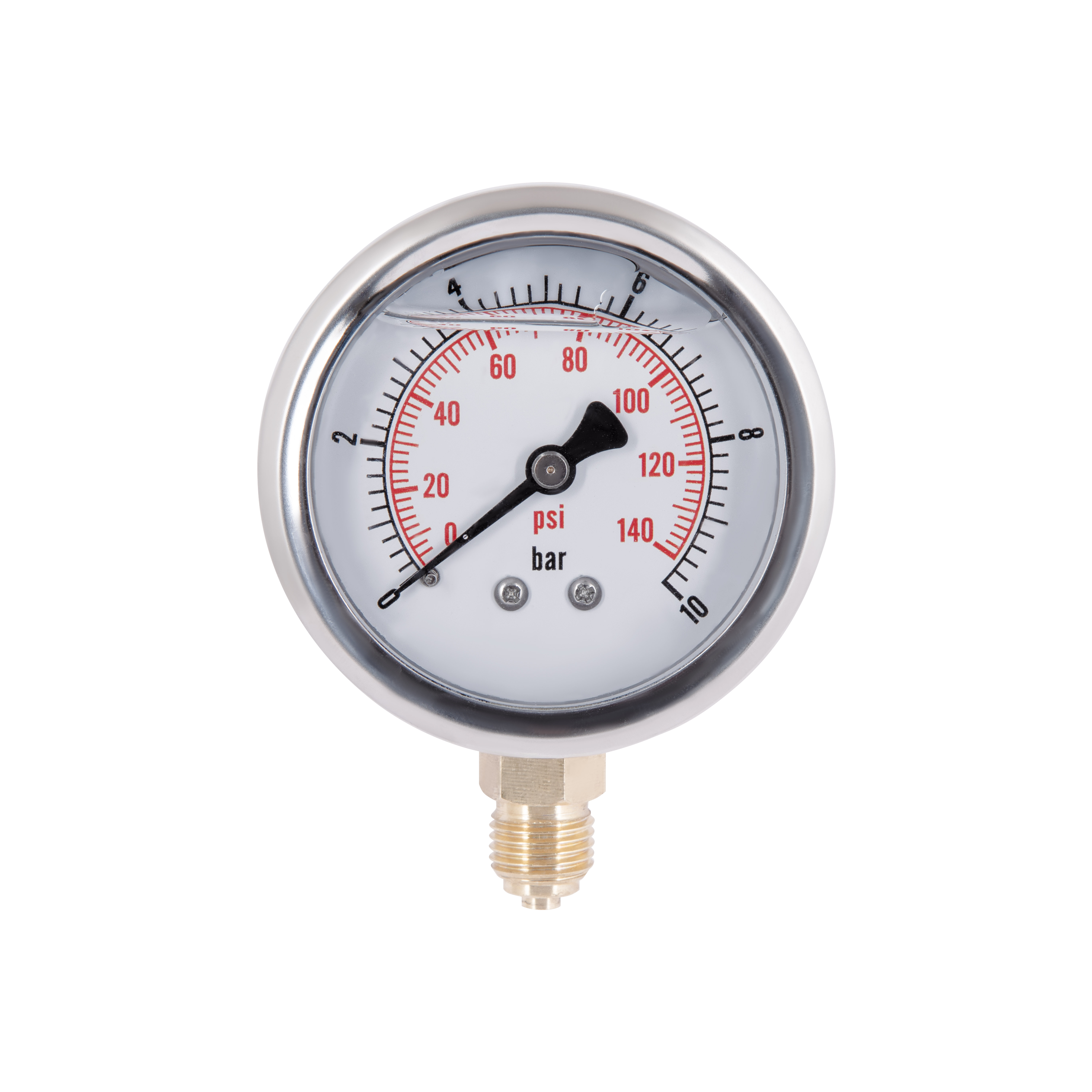 Манометр із гліцерином Thermo Alliancе Forte 10 бар, 1/4"З, нижнє підключення TAF170G10B