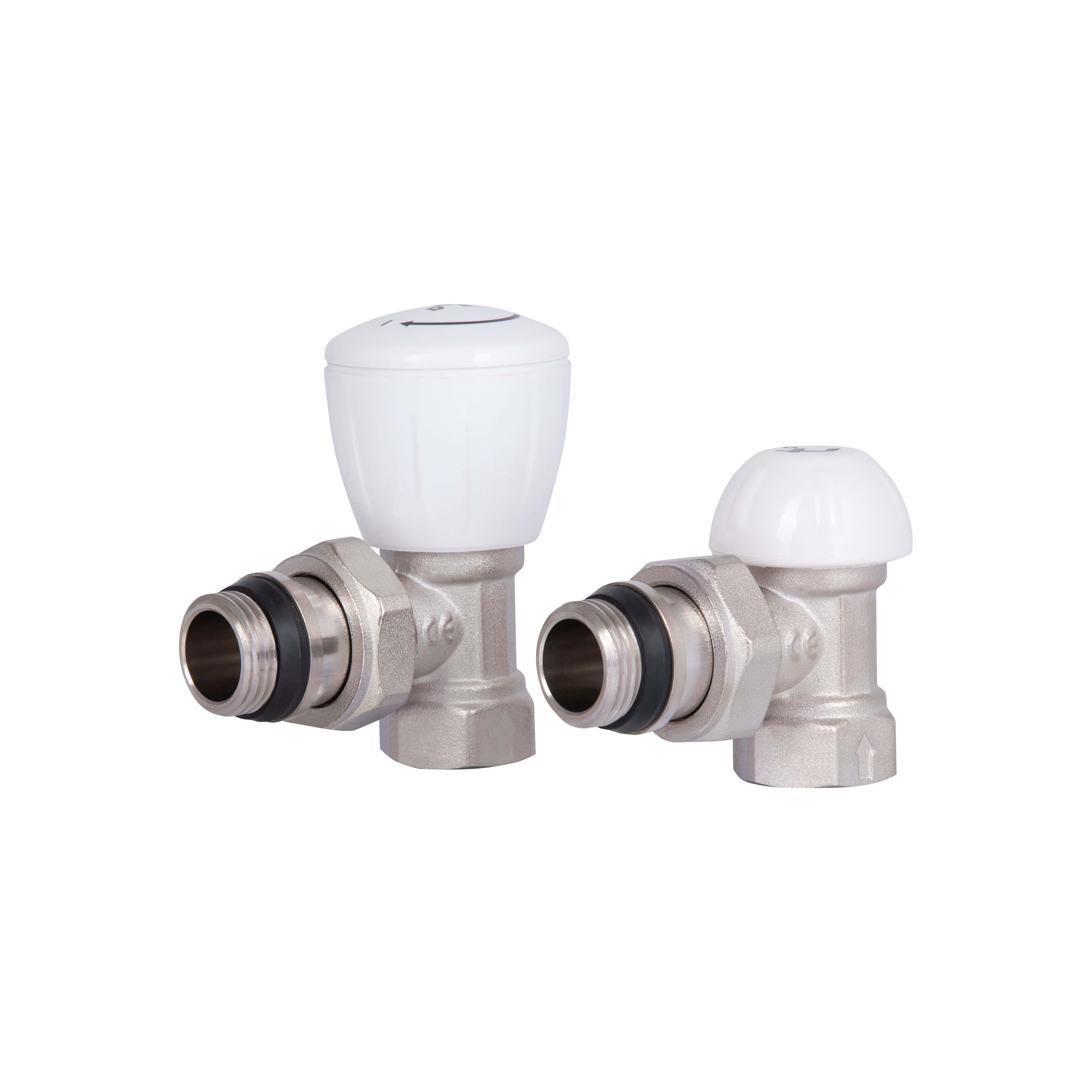 Комплект радіаторних кранів Thermo Alliance Standart 1/2" ВН кутовий TAS232W15