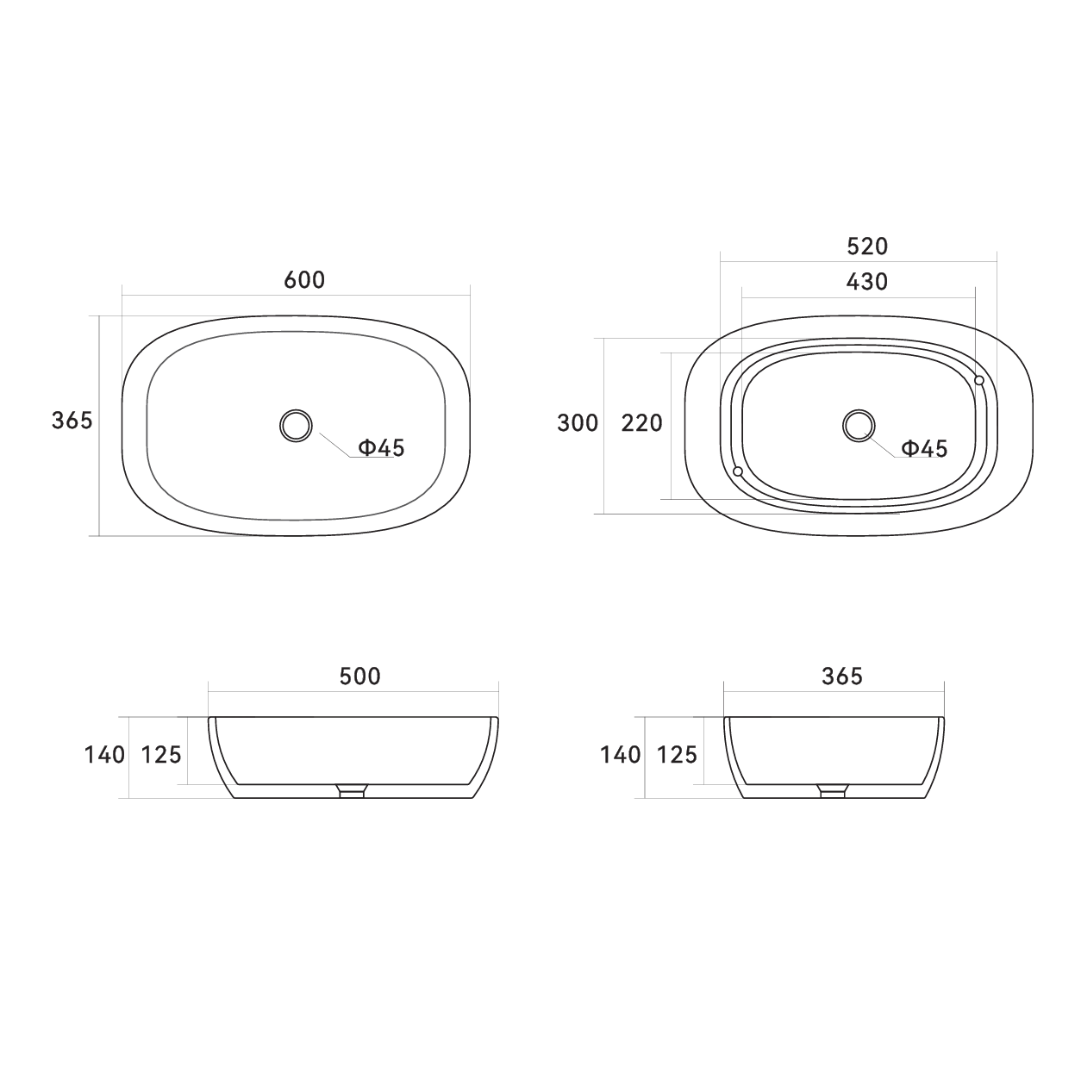 Раковина-чаша Qtap Cardinal 600х380х140 мм White QT04116257W — фото2