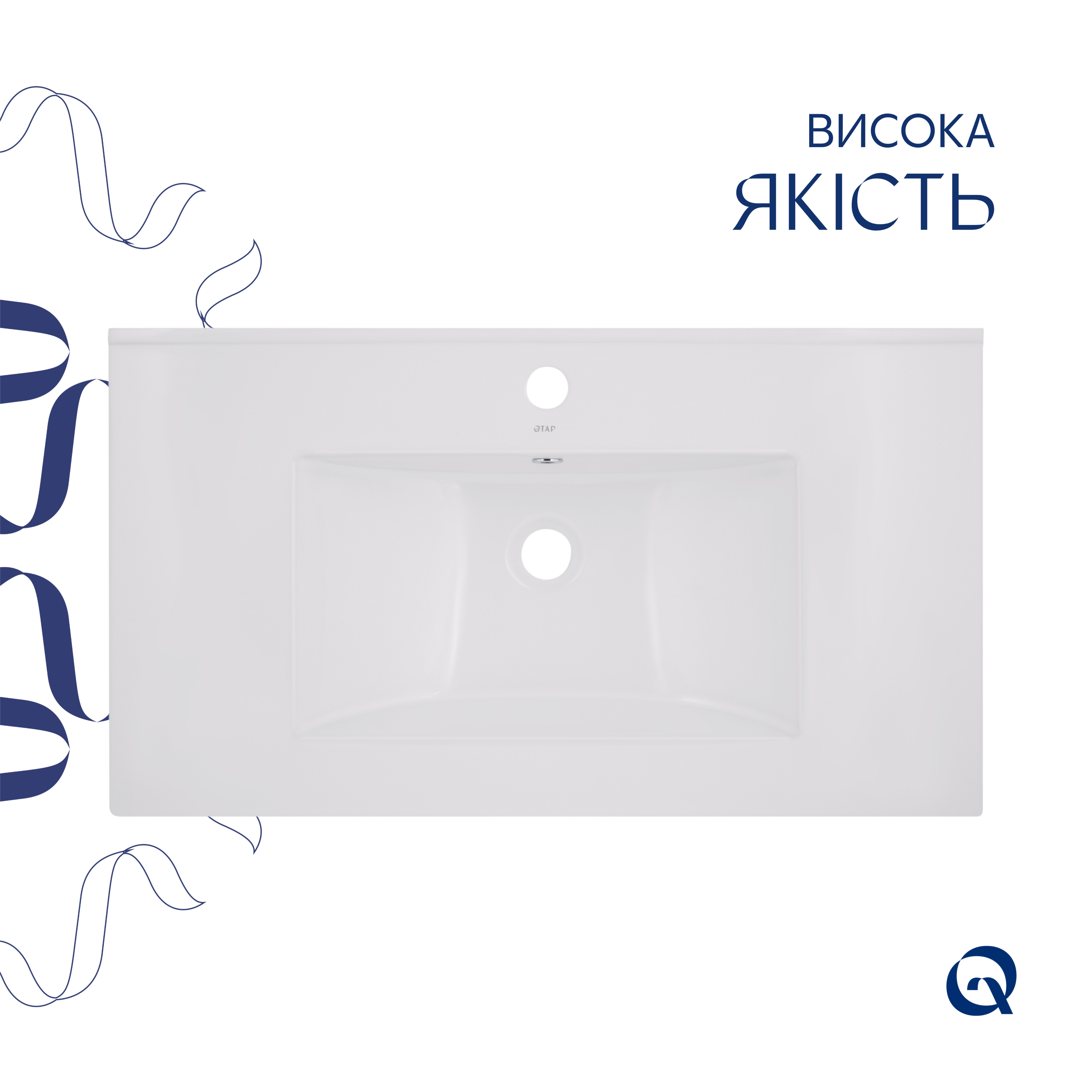 Раковина Qtap Albatross  820х460х180 White QT01113080CW1 — фото4
