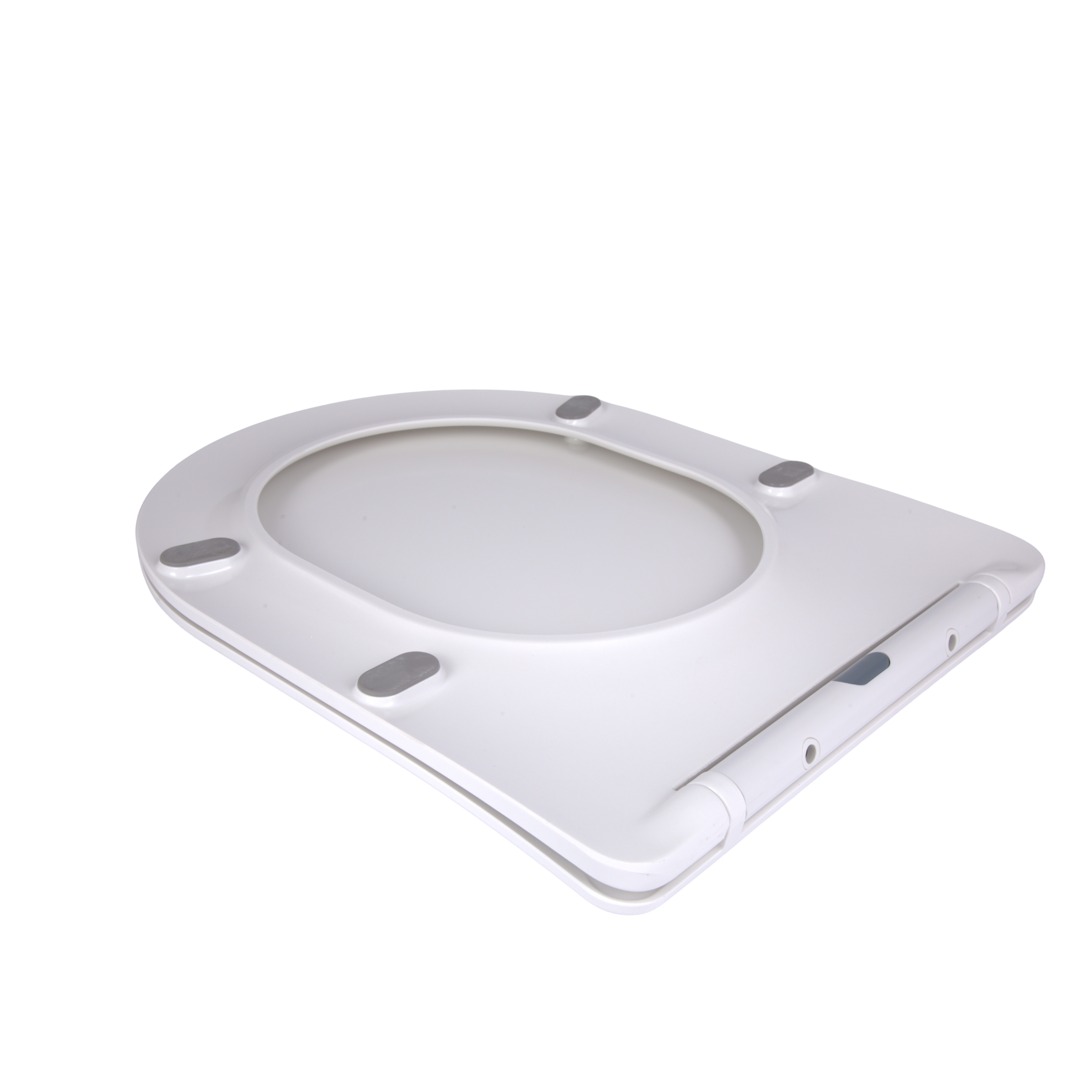 Qtap Сиденье для унитаза напольного (Grand) 560×363×30 мм, White, с микролифтом, Slim Duroplast, Quick Release QT26228301W3 — фото4