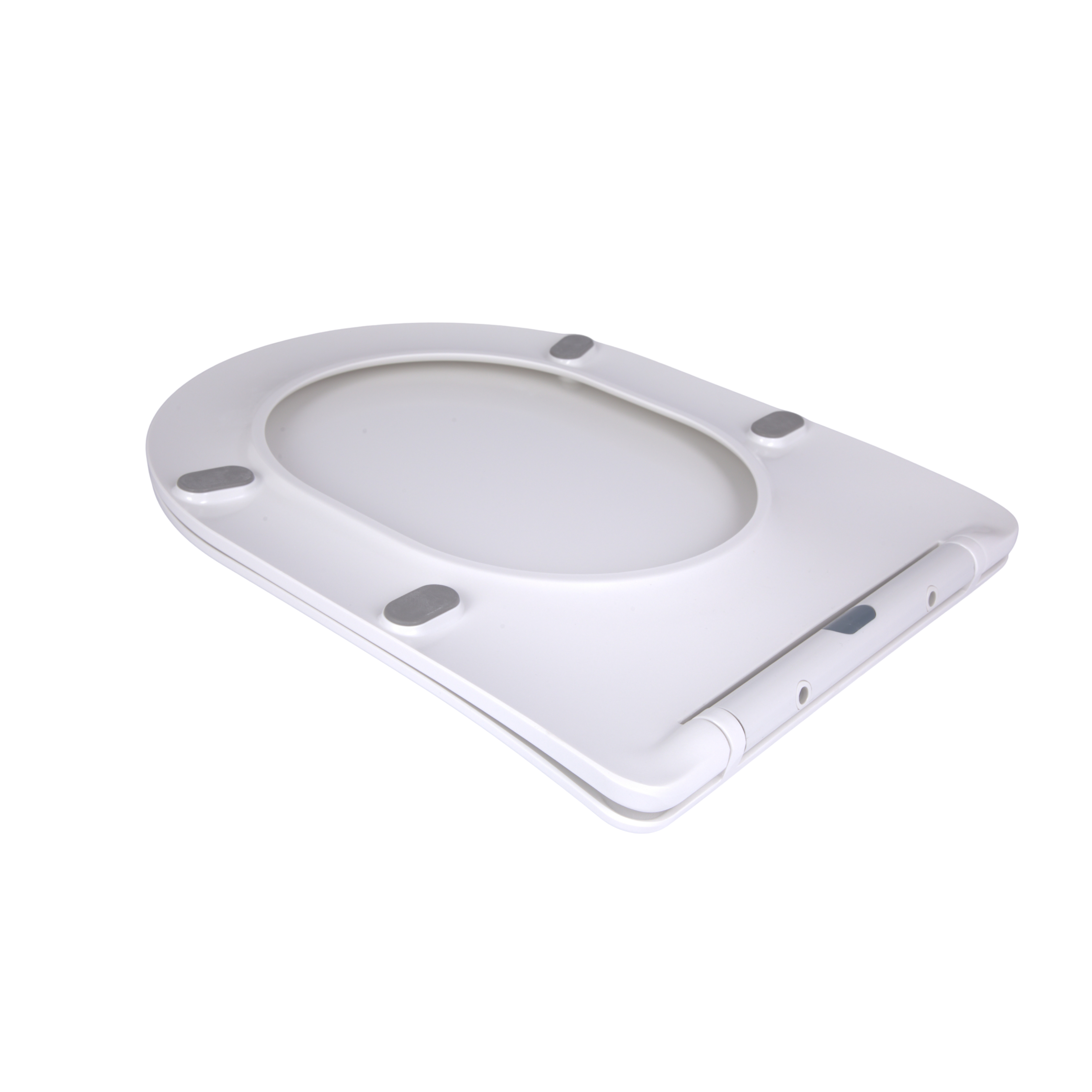 Сидіння для унітаза підлогового (Vlasta) 560×363×30 мм, White, з мікроліфтом, Slim Duroplast, Quick Release QT28228300W3 Qtap — фото4