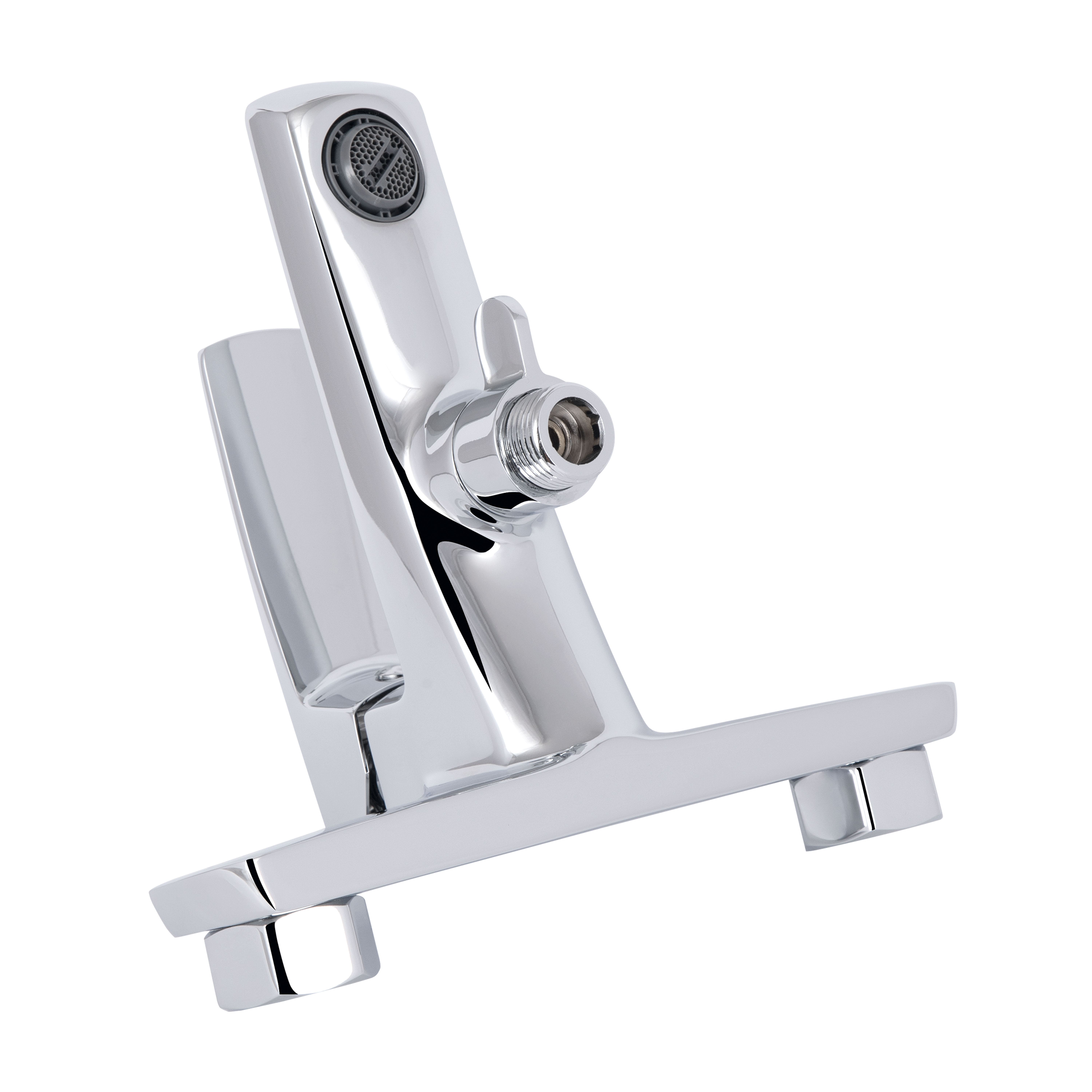 Змішувач для ванни Qtap Tern (c душевым гарнитуром) QTTER259CRM47586 Chrome — фото4