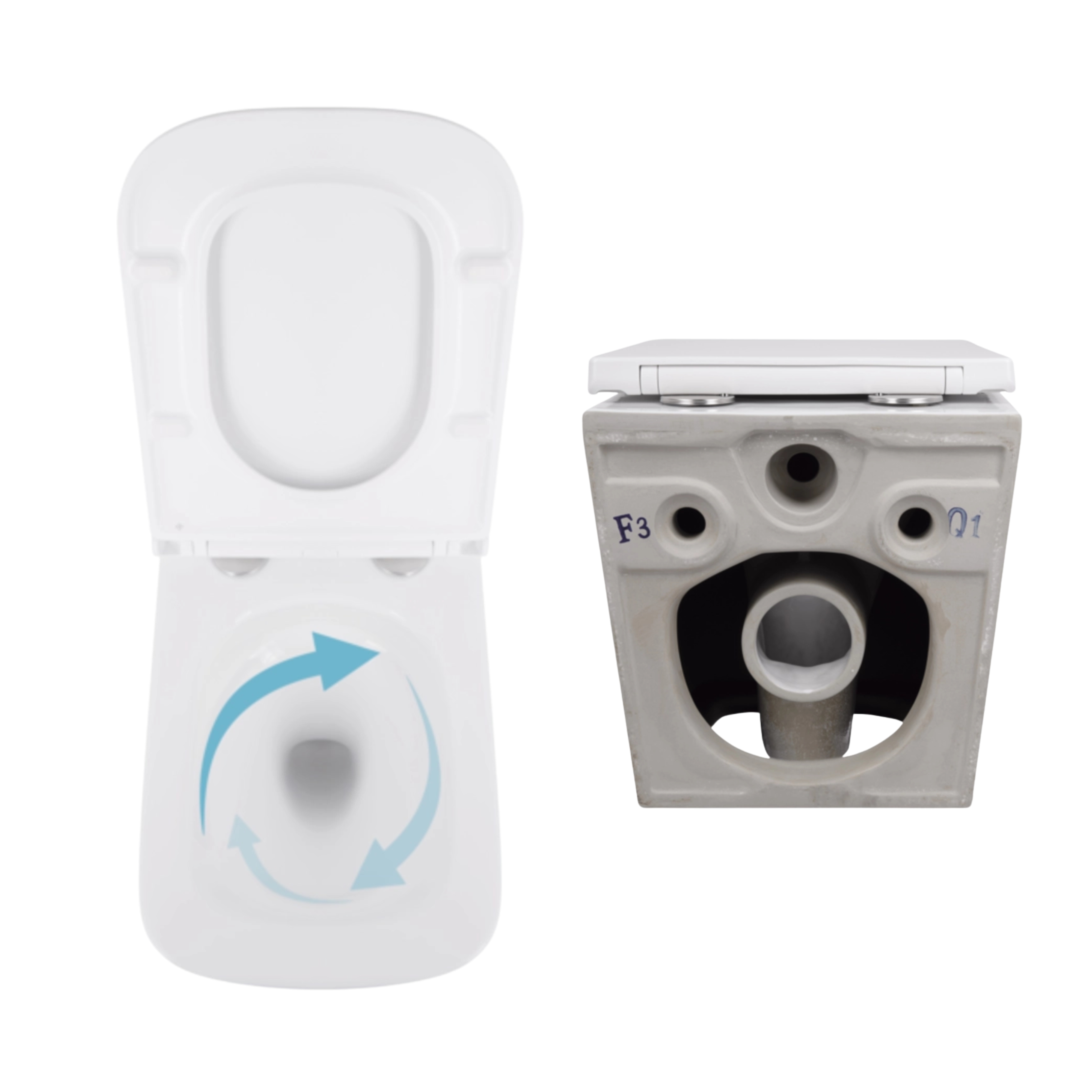 Акционный набор: Унитаз подвесной Jay Ultra Quiet QT07335177W 485х360х320 + Tern Ultra Quiet QT17332303ASW 490x365x325 — фото8