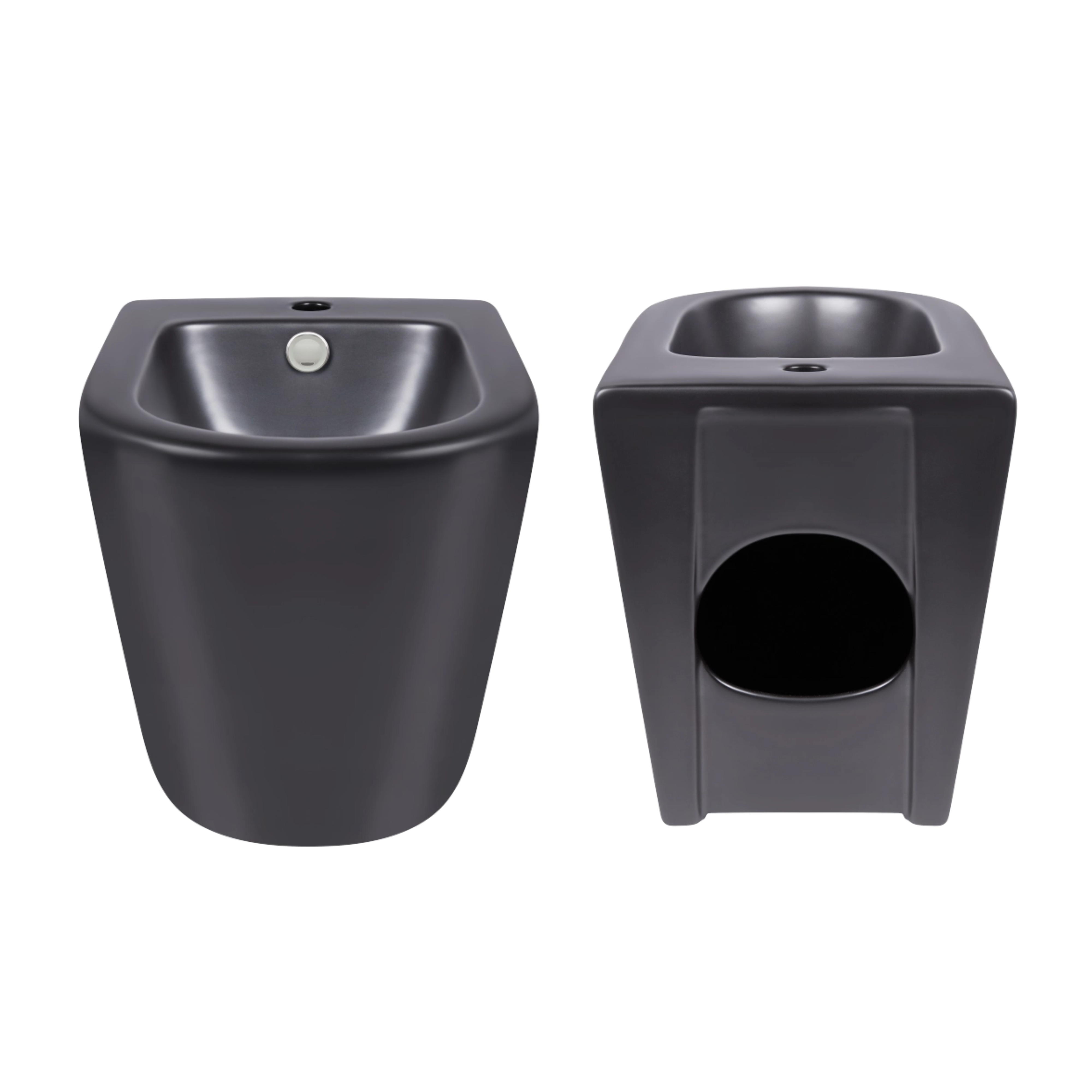 Акционный набор: Унитаз напольный Robin Ultra Quiet QT13226083AMB 660x360x855 Black + Биде напольное Robin QT13442141CMB 565x360x405 Black — фото8