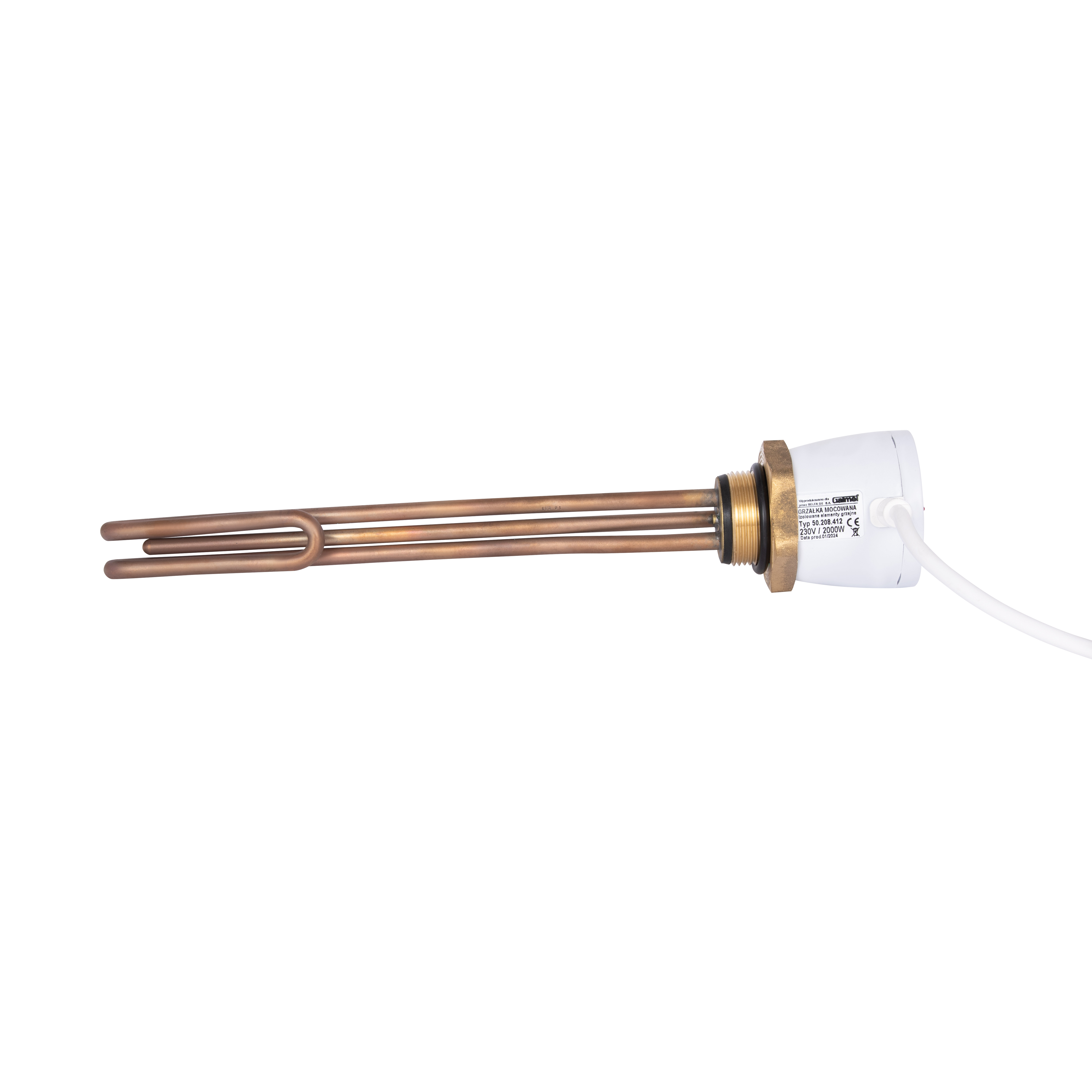 ТЕН з термостатом Galmet GE, 2 кВт, 230 В - 5/4" (1 1/4") (100-140 л) (41020001), фото 4