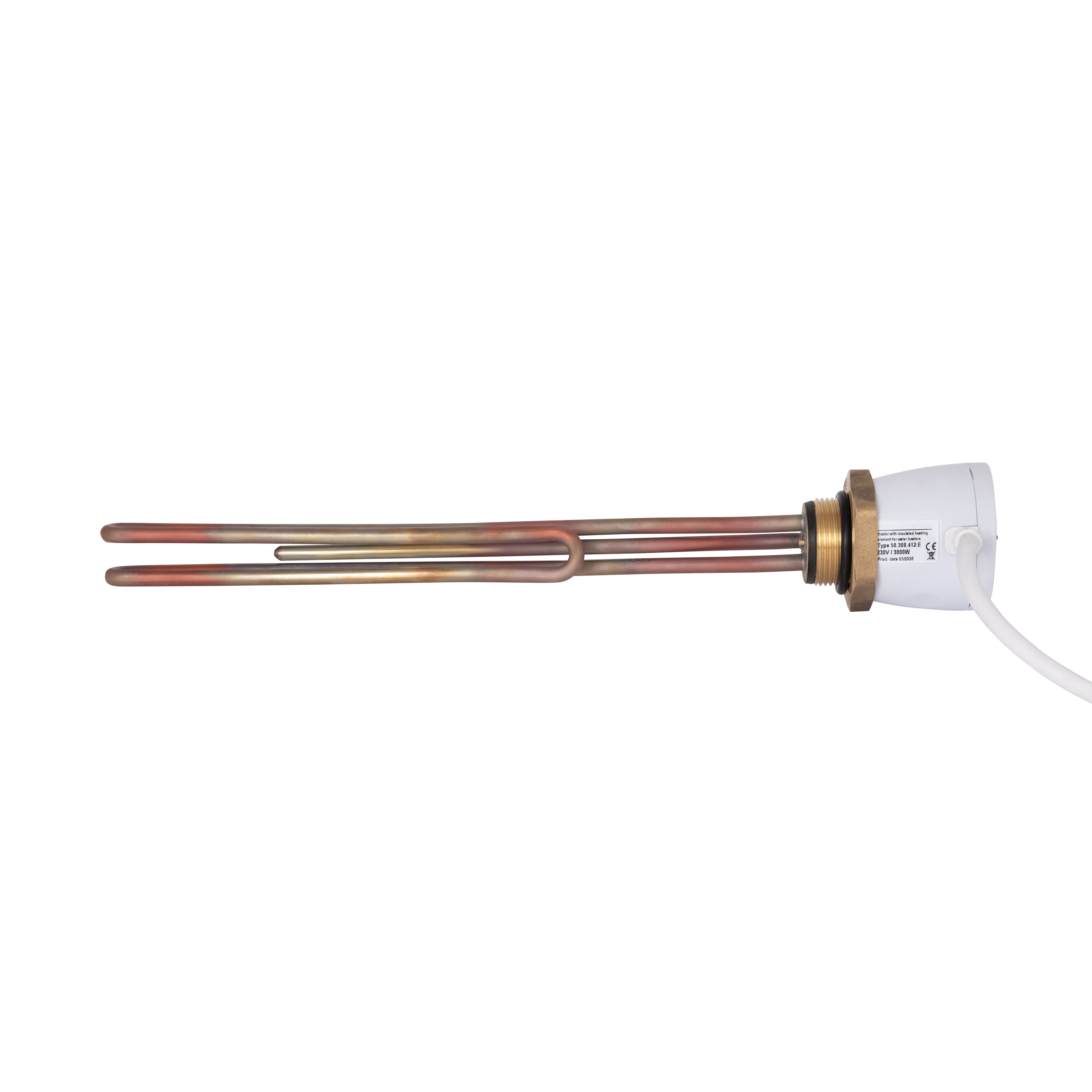 ТЕН з термостатом Galmet GE, 3 кВт, 230 В - 5/4" (1 1/4") (100-140 л) (41030001), фото 4