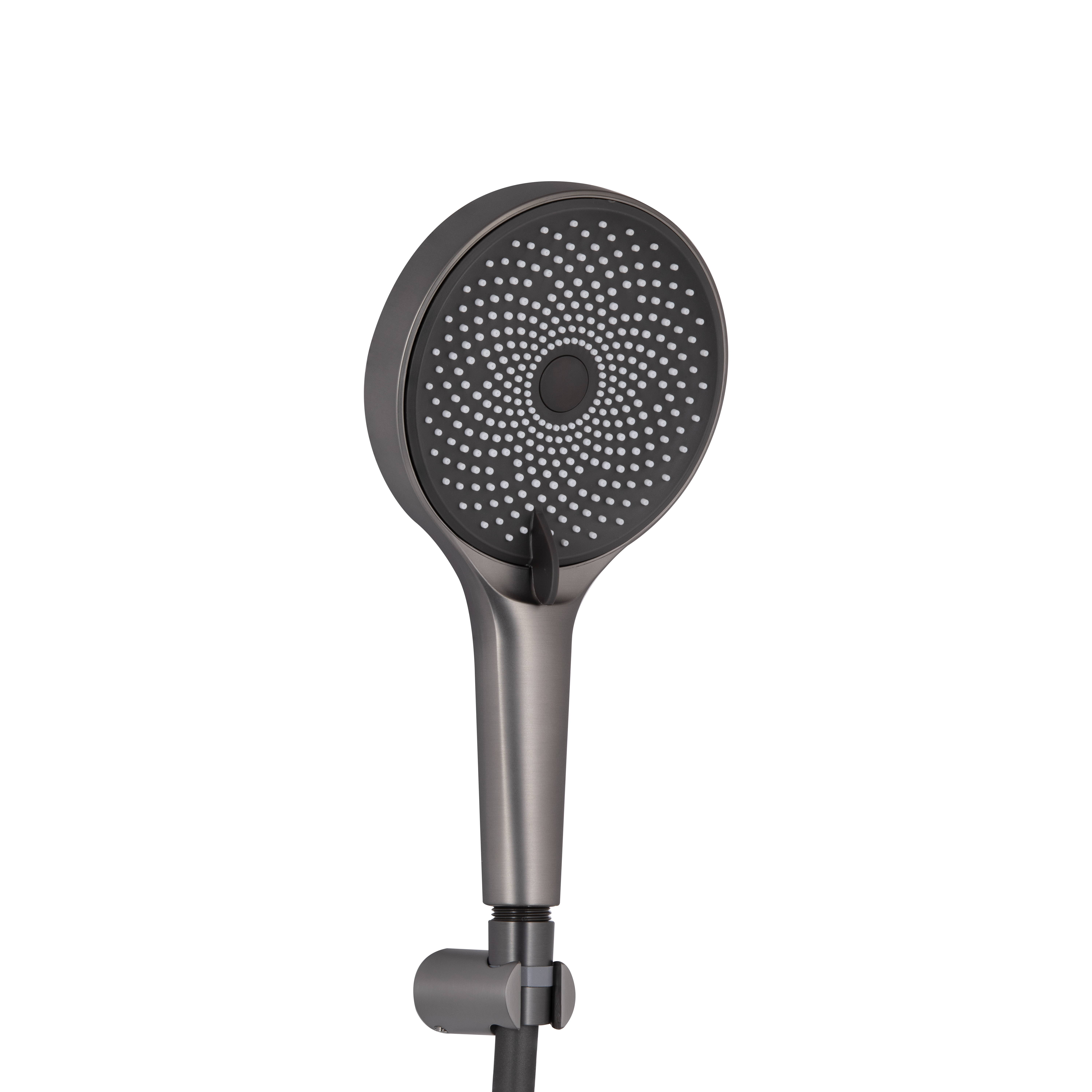 Змішувач для ванни Qtap Slavonice (з душовим гарнітуром) QTSLV259GMB48035 Gunmetal Black PVD — фото5