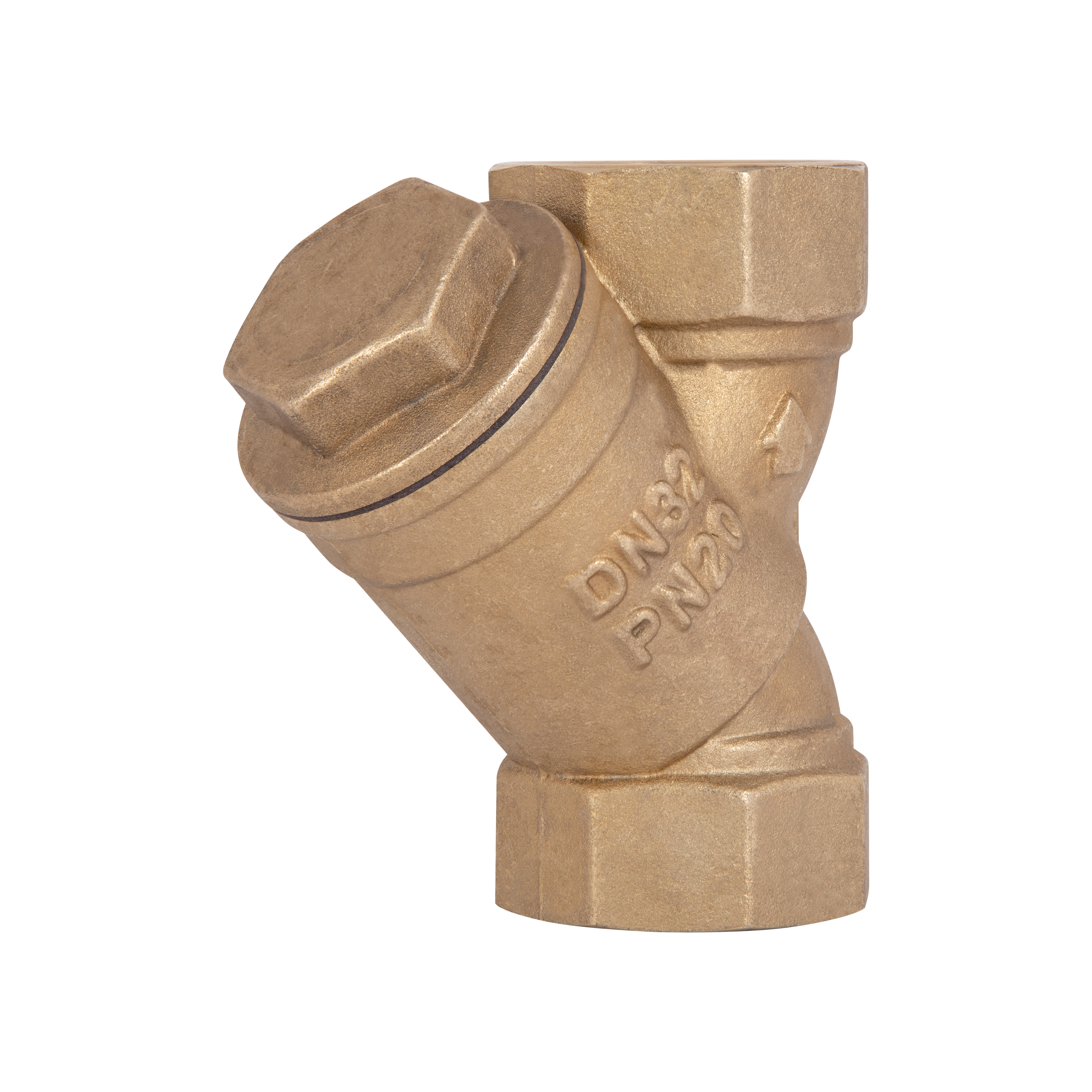 Фільтр косий Icma №50 грубої очистки 1 1/4"ВВ латунний 83050AG05