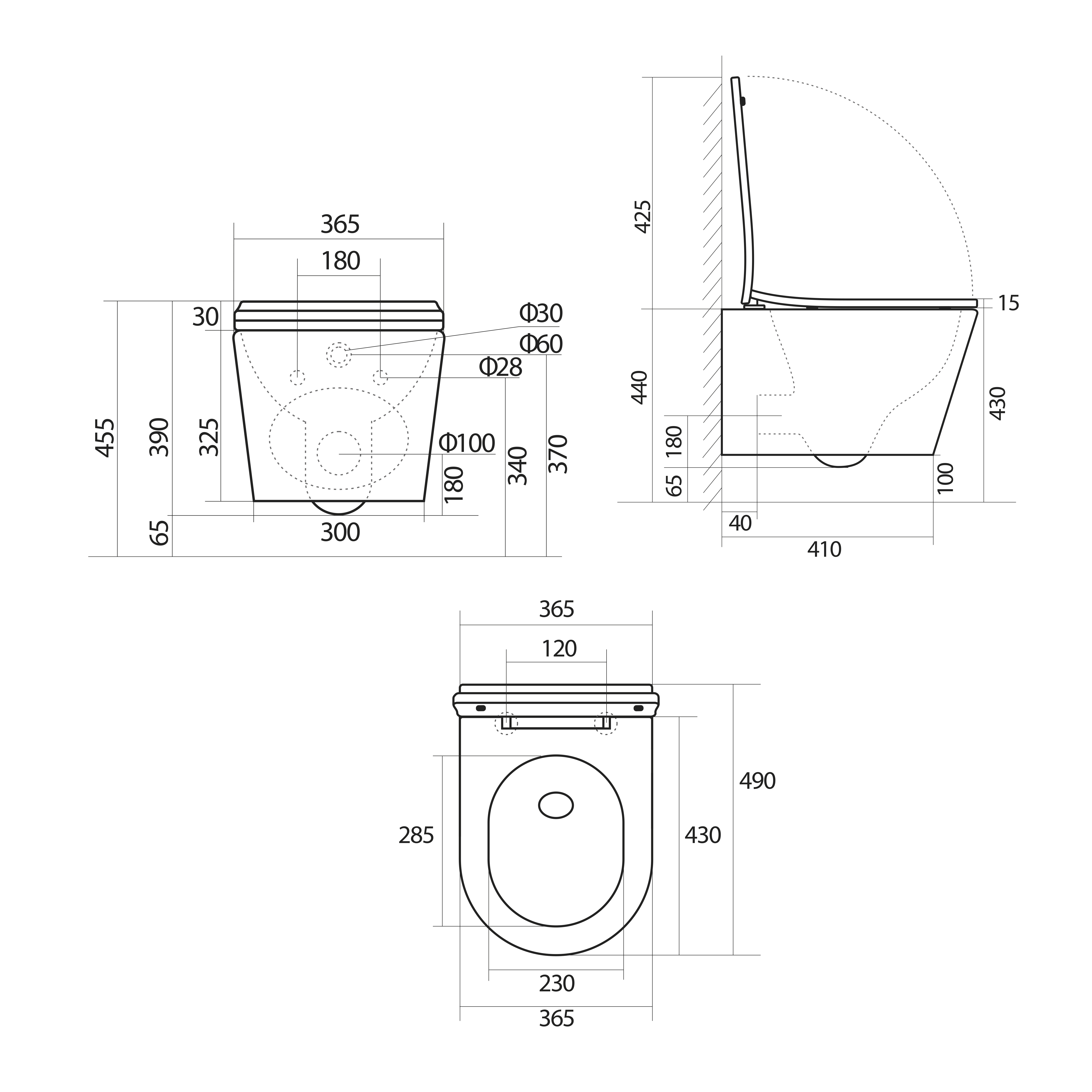 Унітаз підвісний Qtap Scorpio безободковий Ultra Quiet з сидінням Soft-close QT14332380ASW — фото2