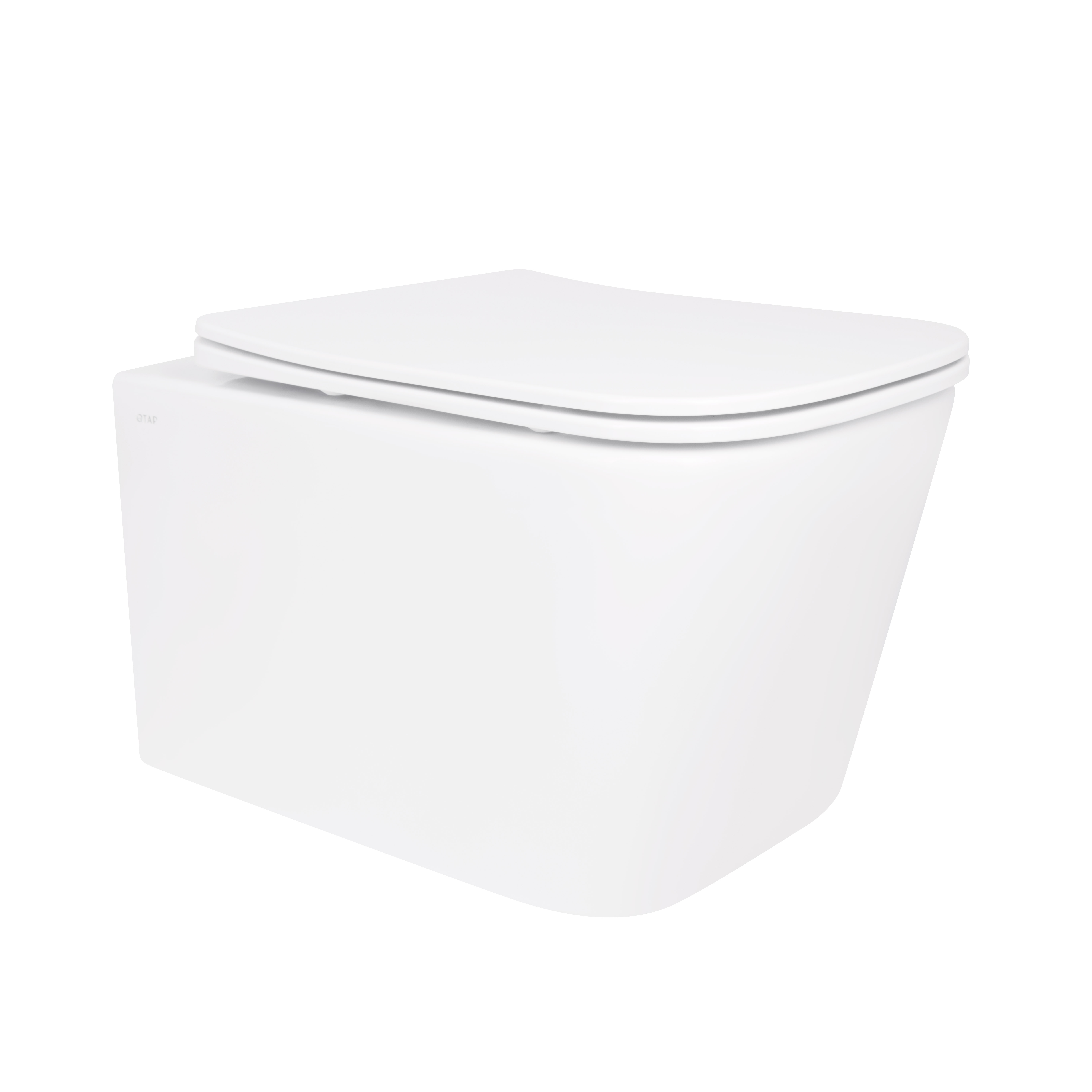 Унітаз підвісний Crow Rimless 485х340х330 мм, White, з сидінням Slim Duroplast/ Soft-close/ Quick Release QT05335171RW Qtap